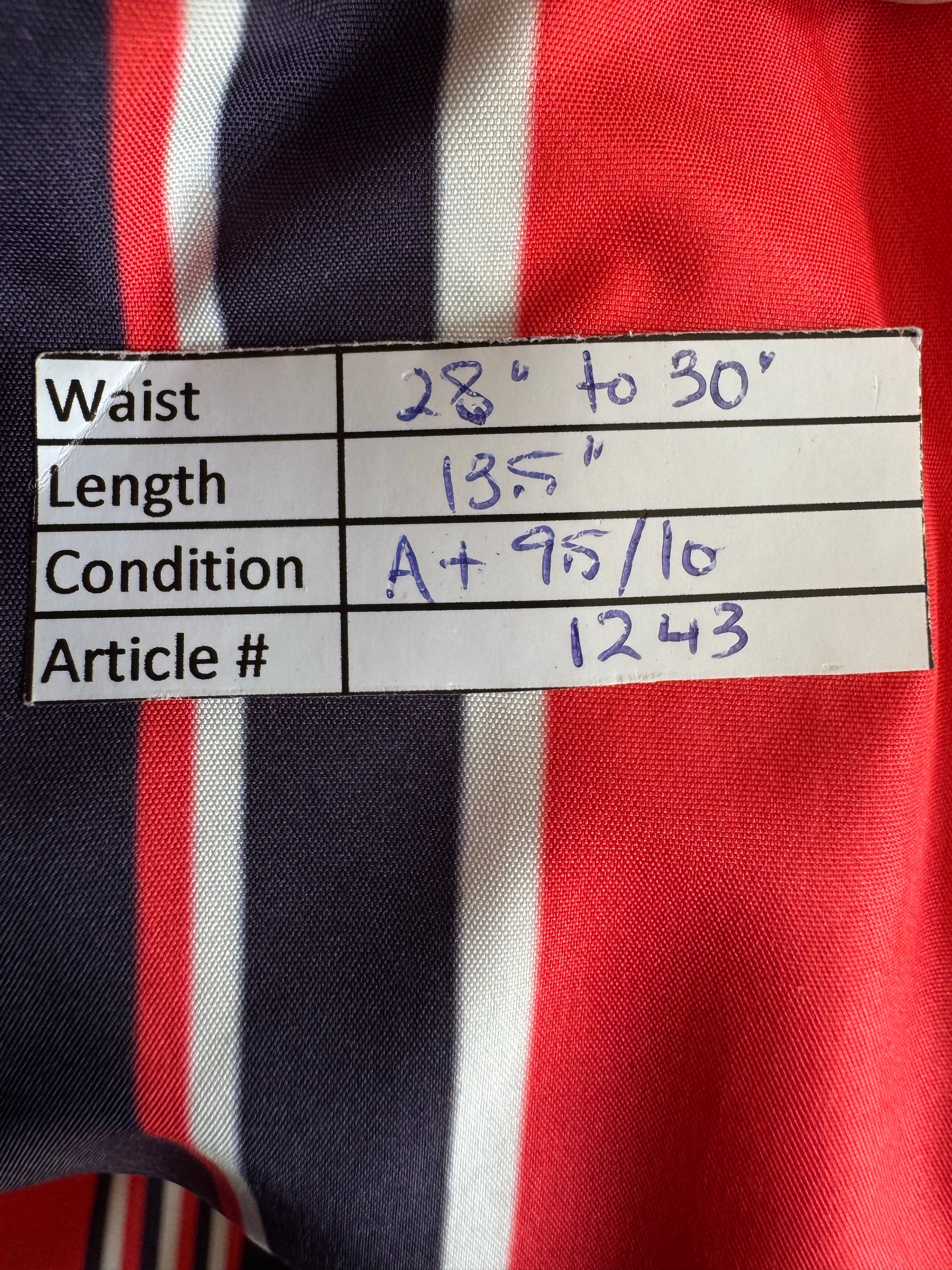 Man® Waist: 28" to 30"| Red and Navy Blue | Swim Shorts | Poly | Inner: Mesh | 1243 - Genuine Maal