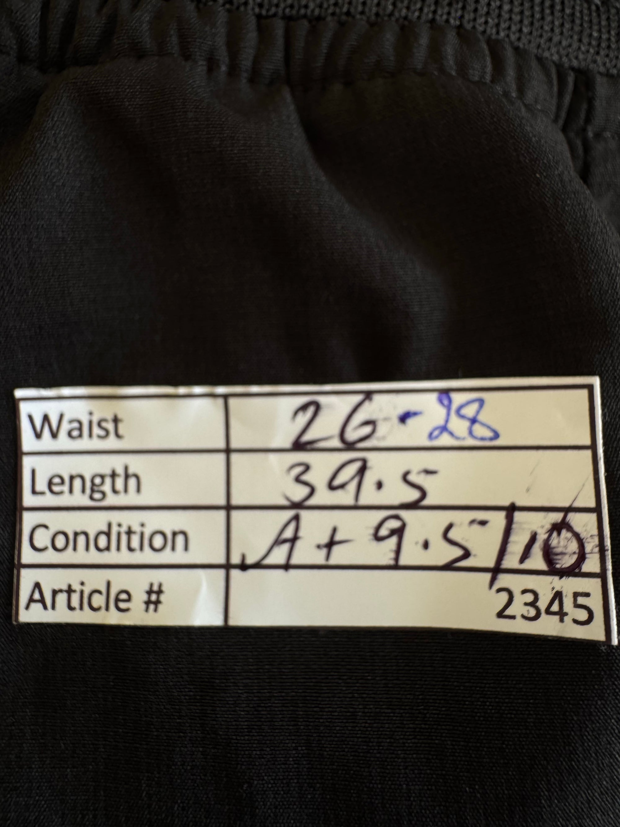 Ellesse® Waist: 26" to 28" | Black | Cargo Trouser | Poly | 2345 - Genuine Maal