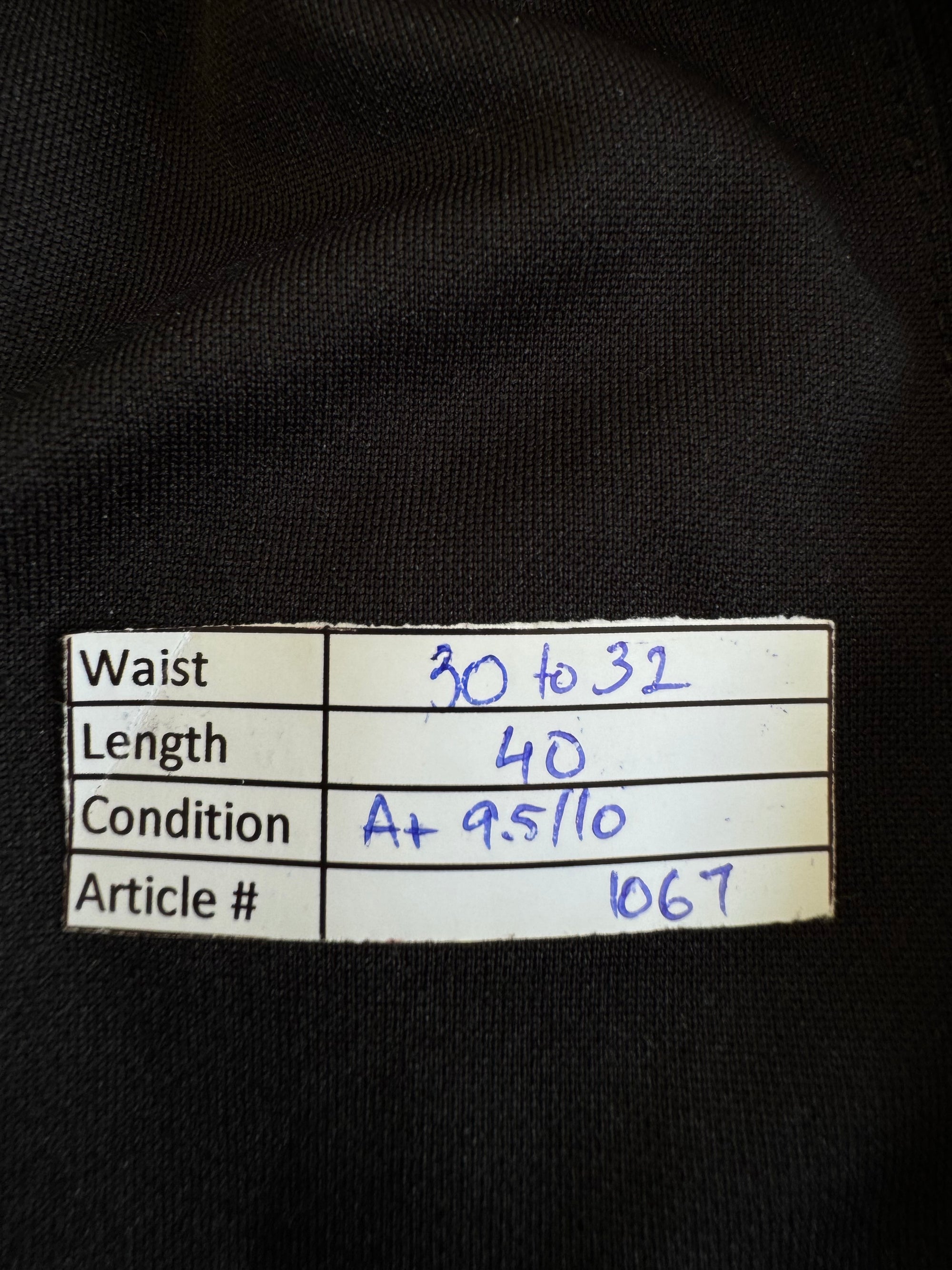 Adid*s® Waist: 30" to 32" | Black | Trouser | Poly | 1067 - Genuine Maal