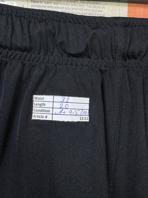 N*ke® Waist: 32" | Black | Shorts | Poly | 1131 - Genuine Maal