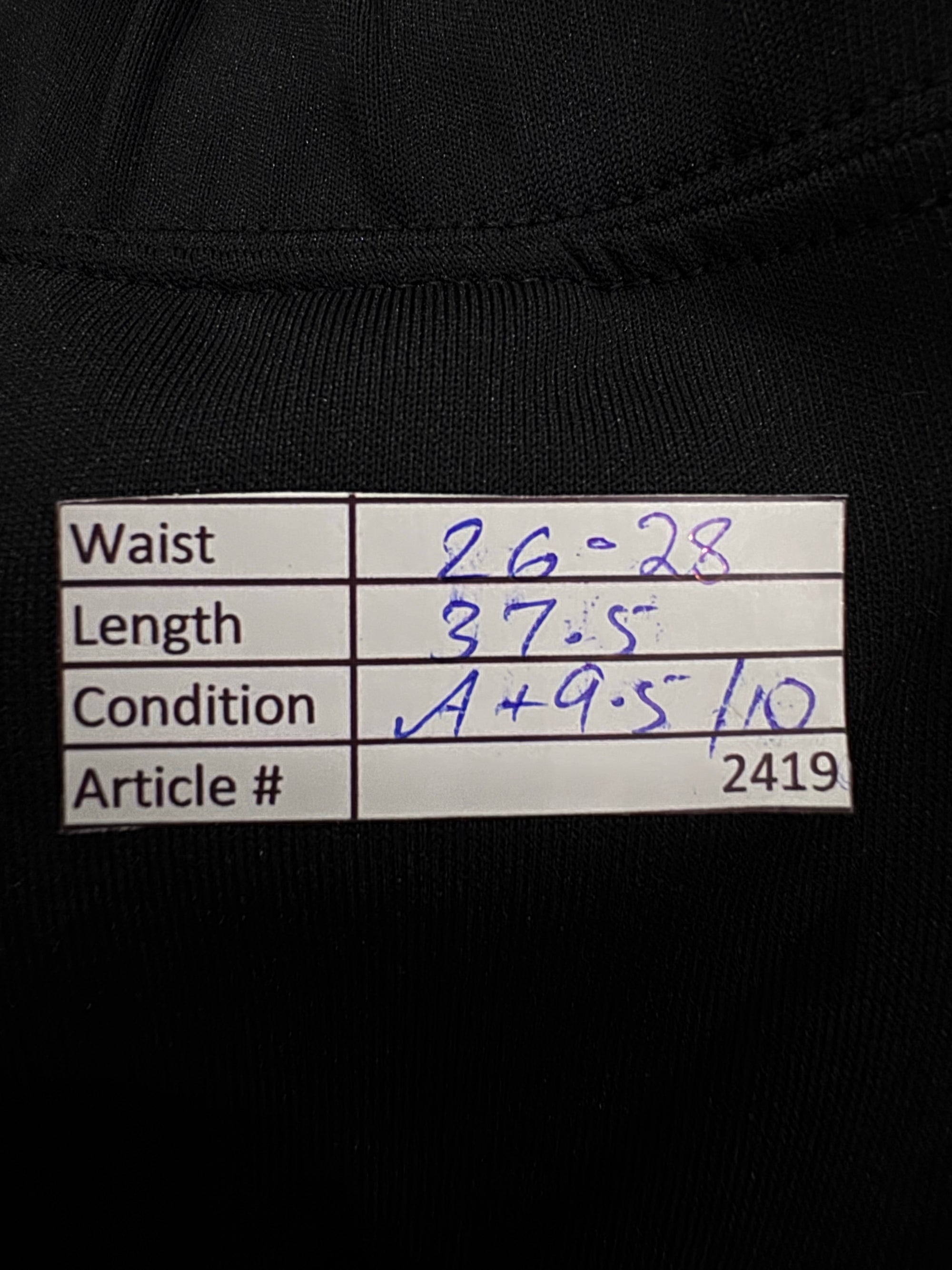 N*ke® Waist: 26" to 28" | Black | Sports Trouser | Poly | 2419 - Genuine Maal