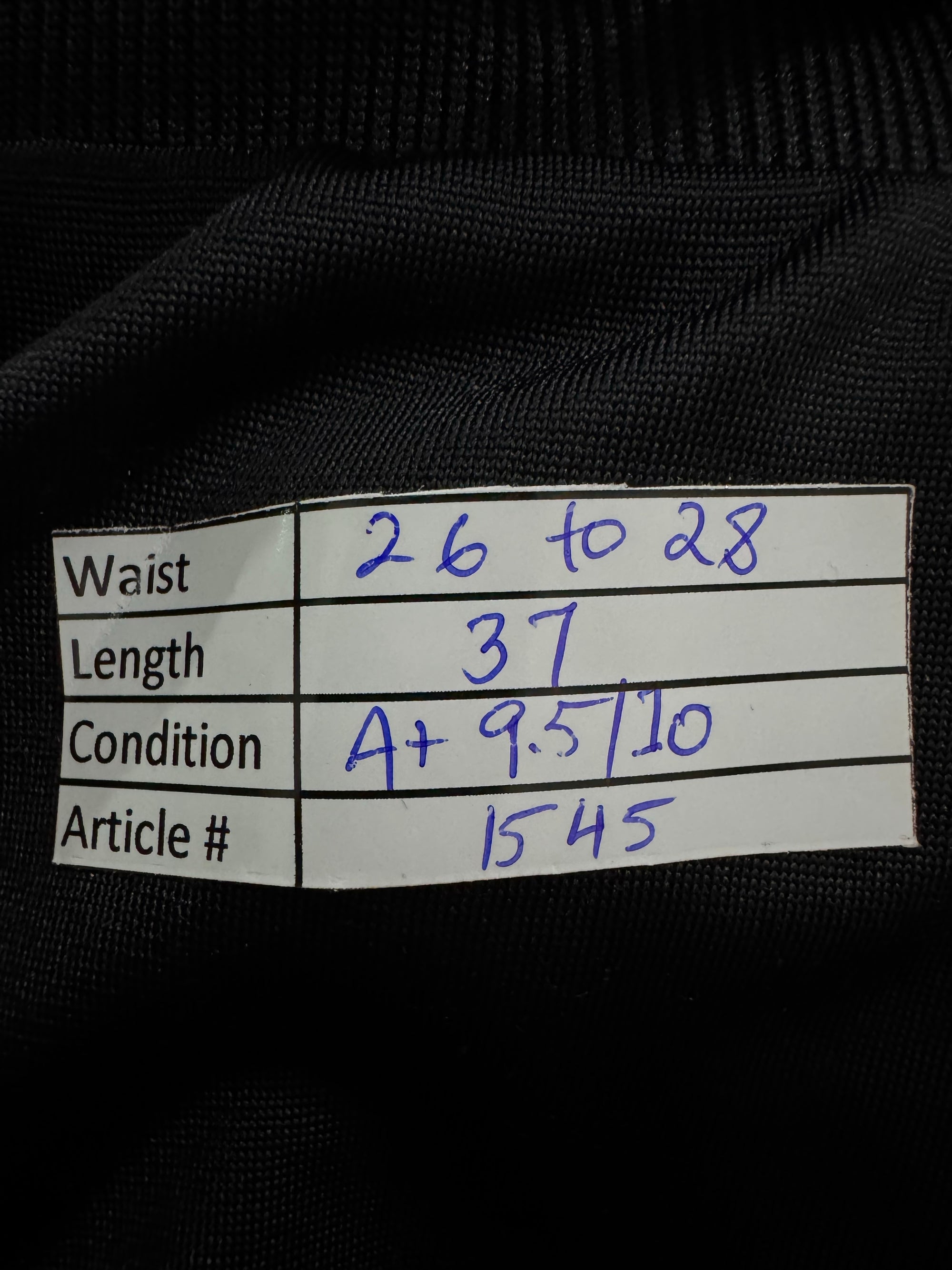 Adid*s® Waist: 26" to 28" | Black | Trousers | 1545 - Genuine Maal