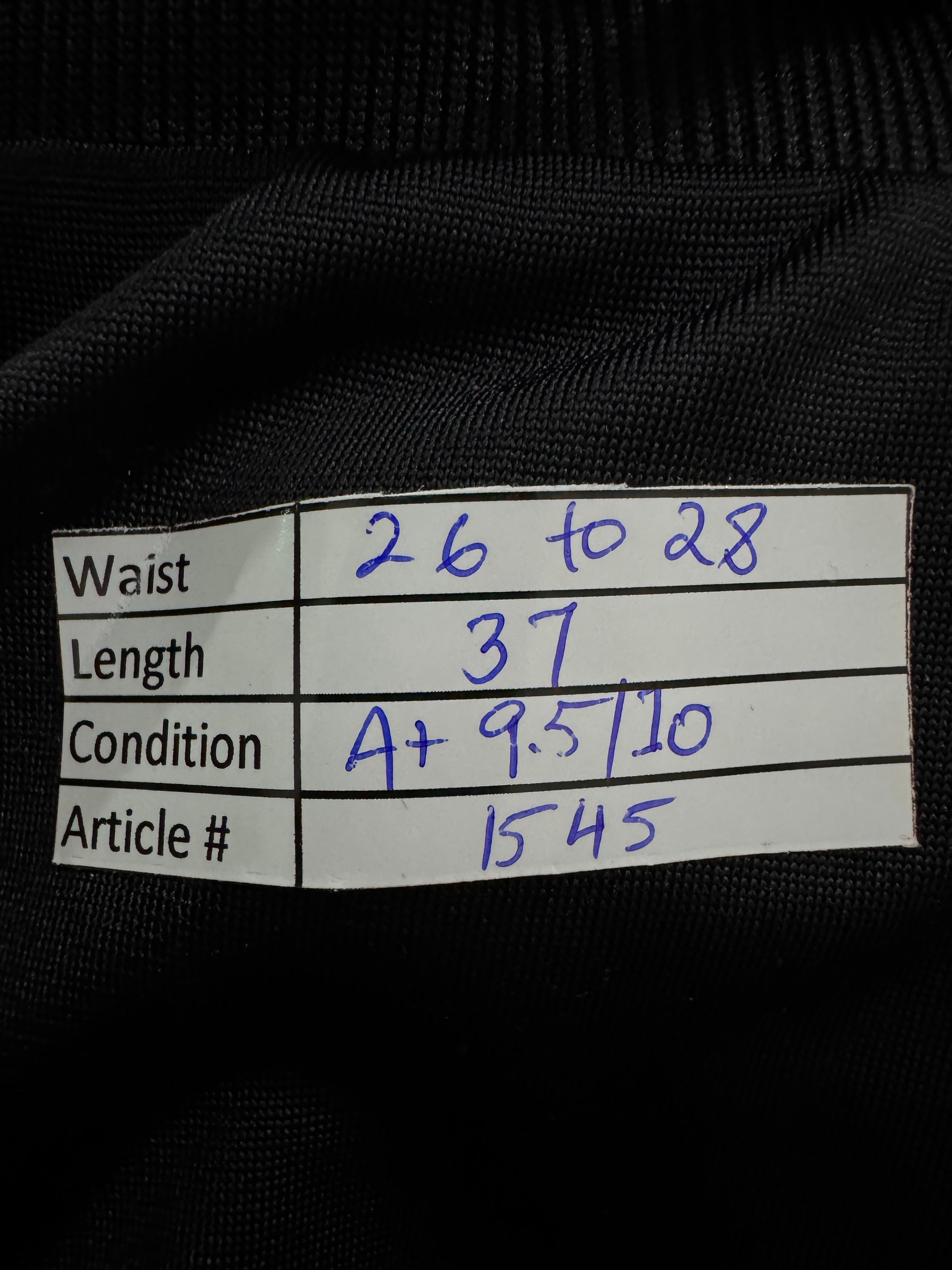 Adid*s® Waist: 26" to 28" | Black | Trousers | 1545 - Genuine Maal