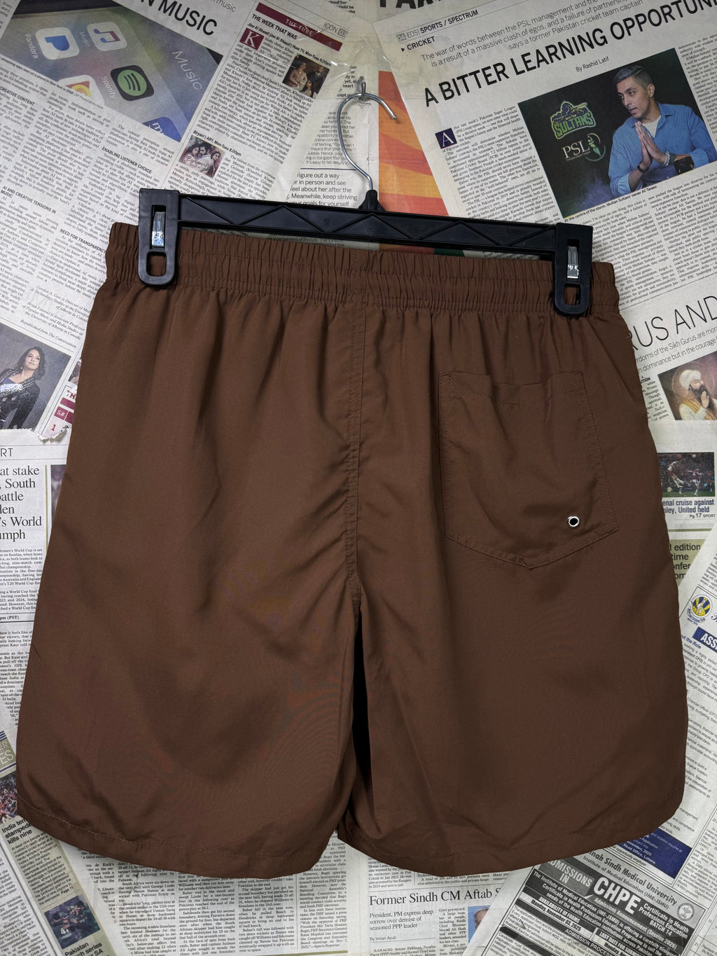 Manfinity® Waist: 28 to 30" | Brown | Shorts | Inner: mesh | Poly | 1120 - Genuine Maal