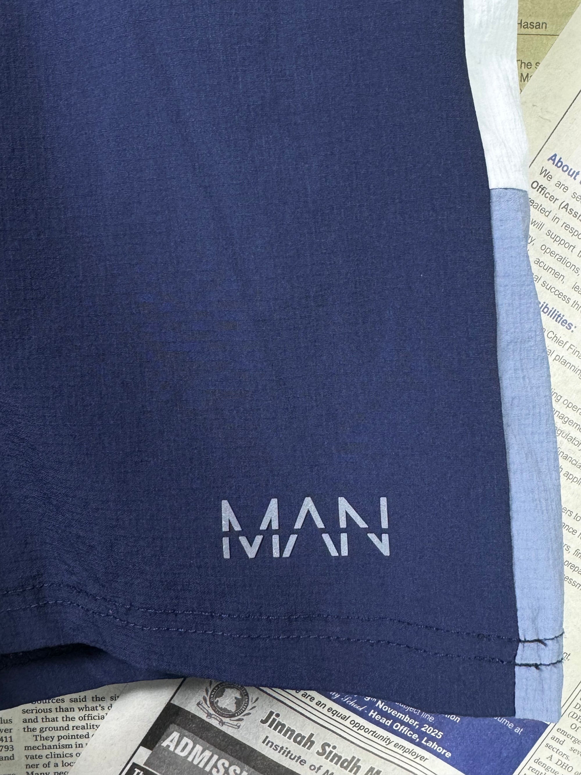 Man® Waist: 30" | Navy Blue | Shorts | 1125 - Genuine Maal