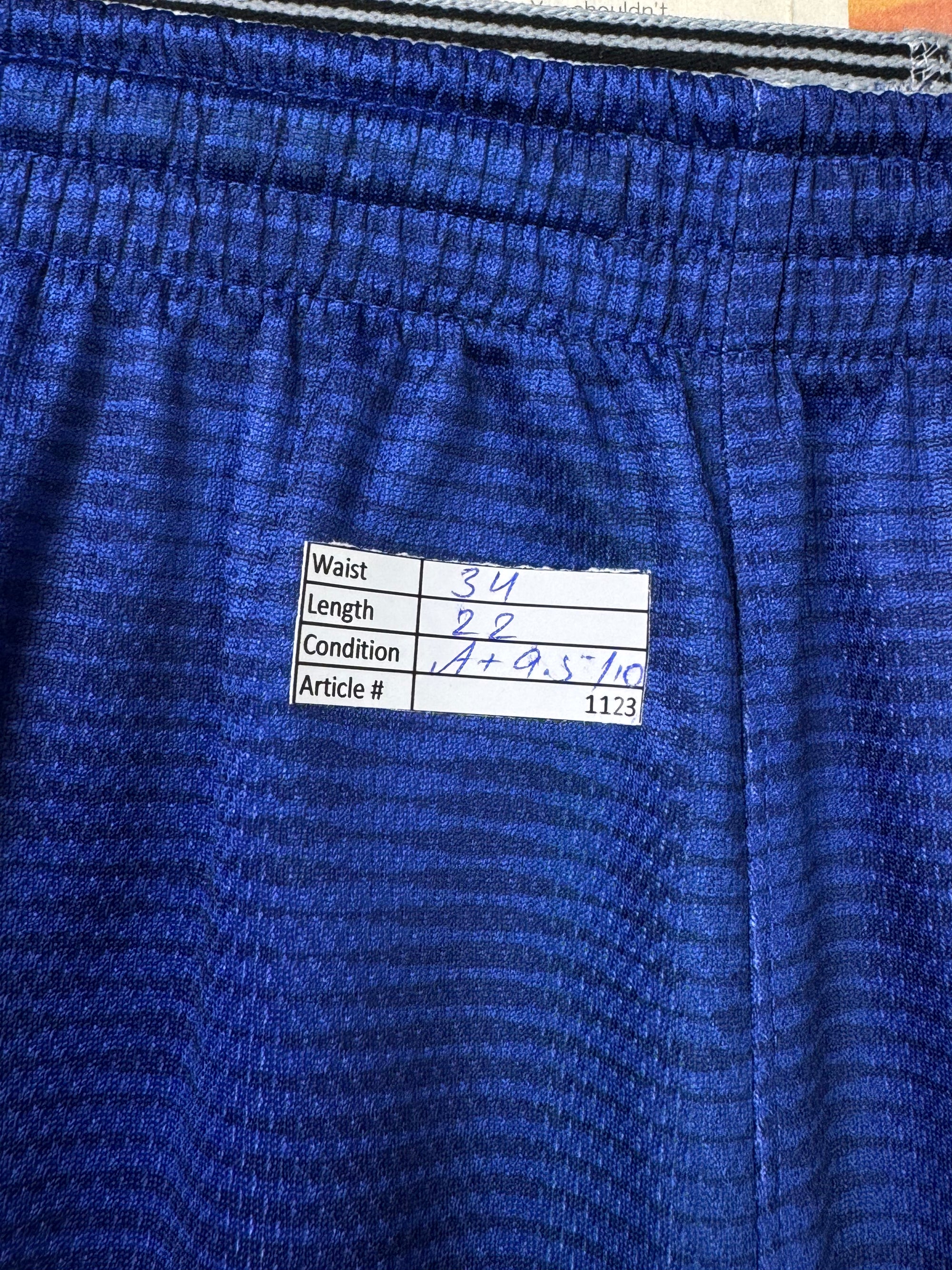 Under Armor® Waist: 34" | Blue | Shorts | Poly | 1123 - Genuine Maal