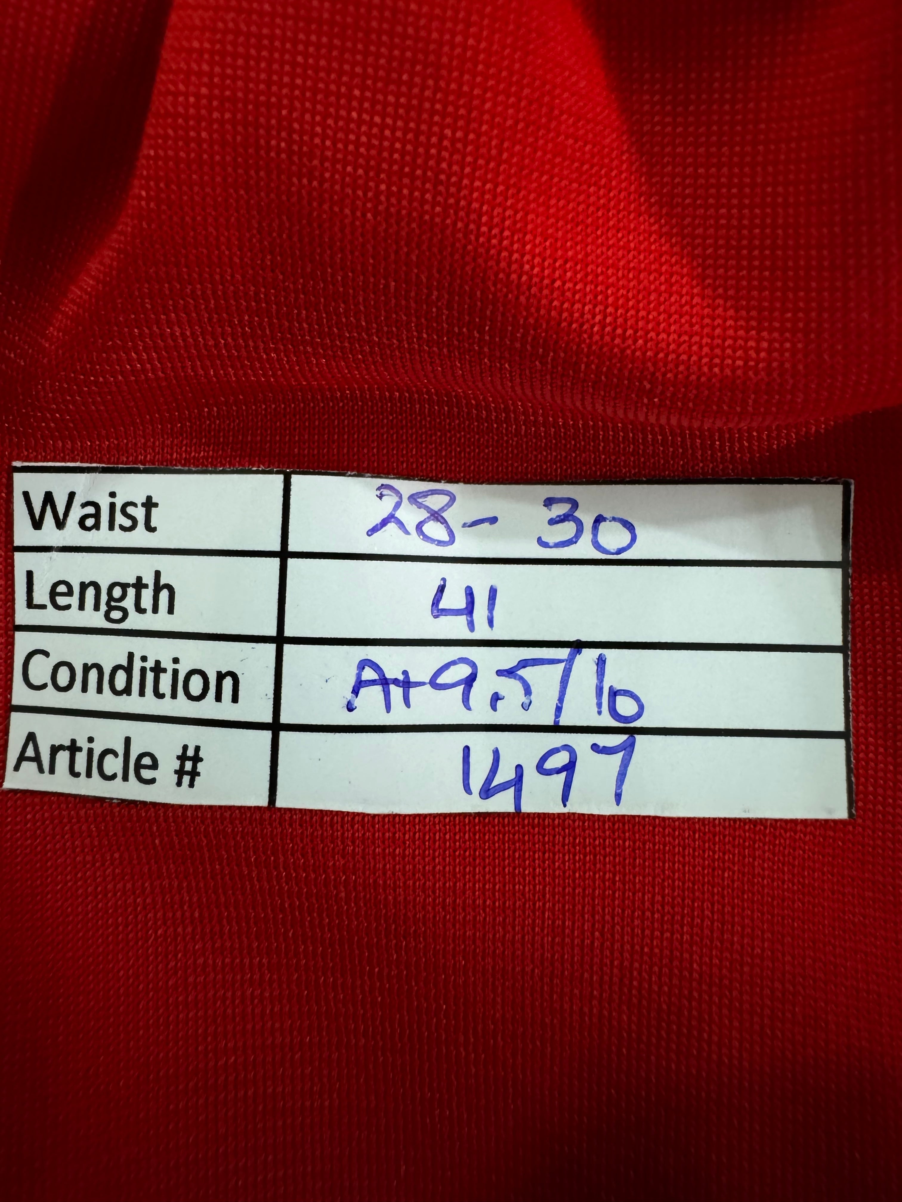 P*ma® Waist: 28" to 30" | Red | Sports Trousers | Poly | 1497 - Genuine Maal