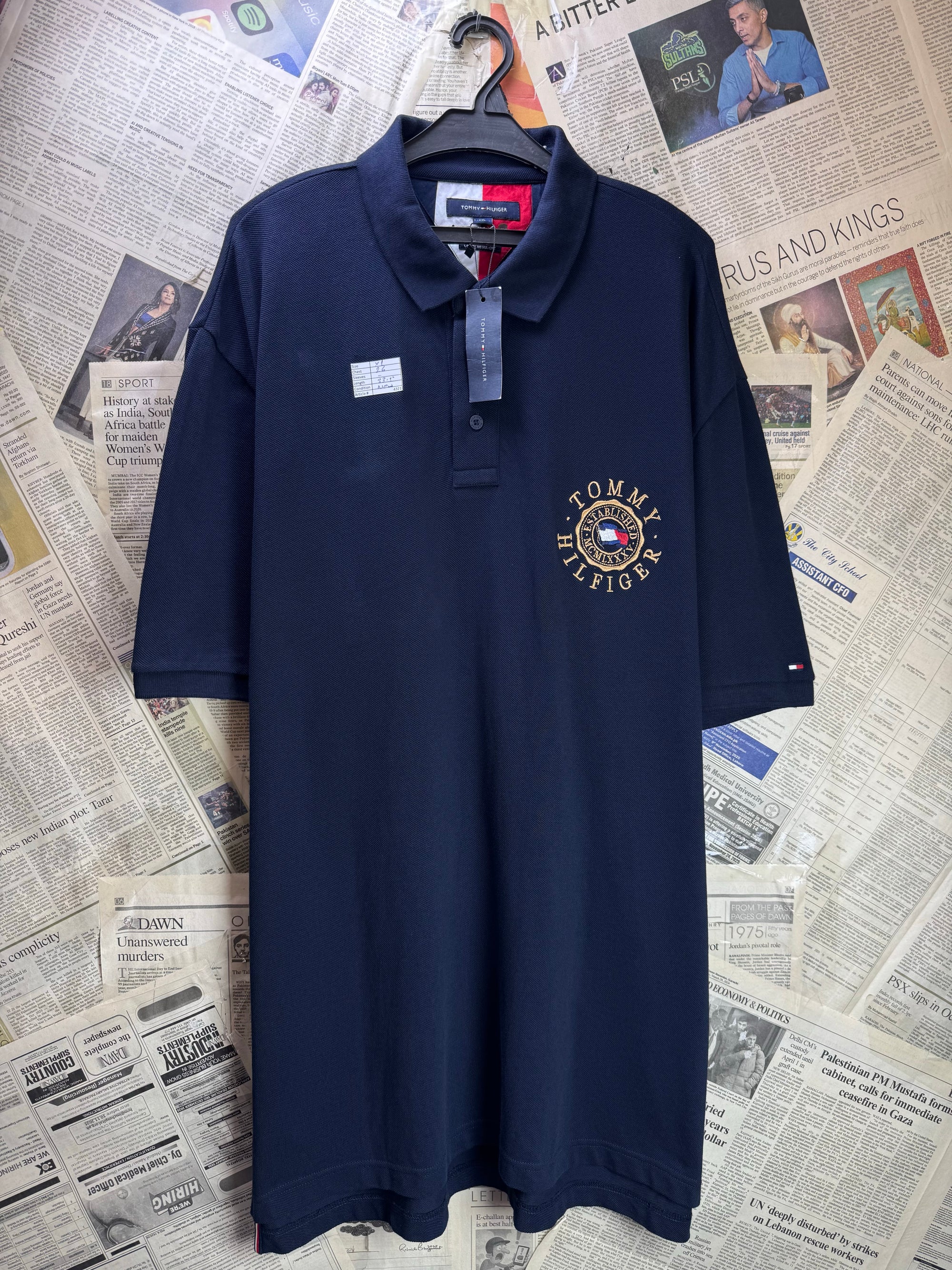 Tommy Hilfig*r® XL | Chest: 26" | Space Blue | Polo | Cotton | 4321 - Genuine Maal