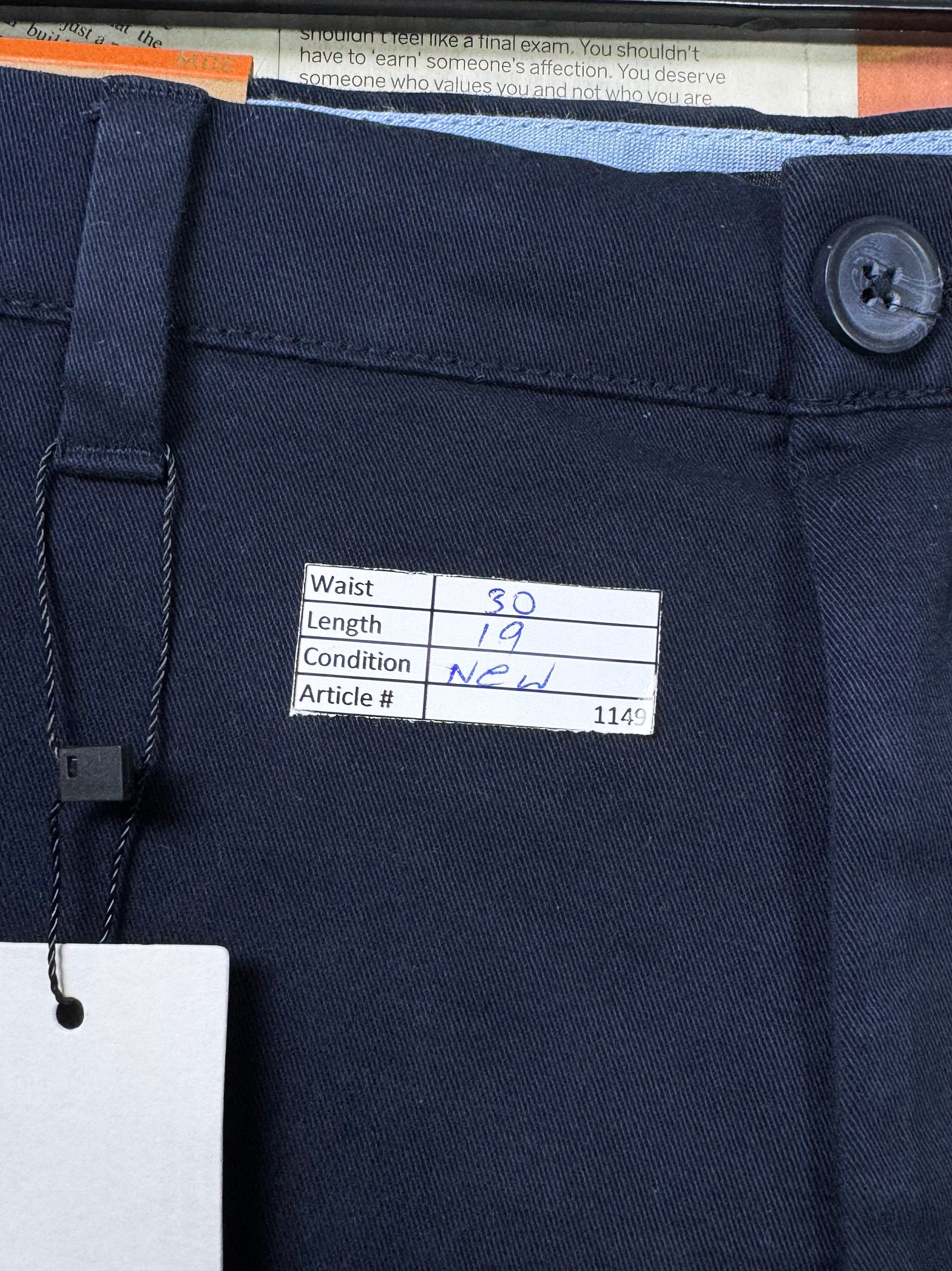 F&F® Waist: 30" | Navy Blue | Shorts | Cotton | 1149 - Genuine Maal