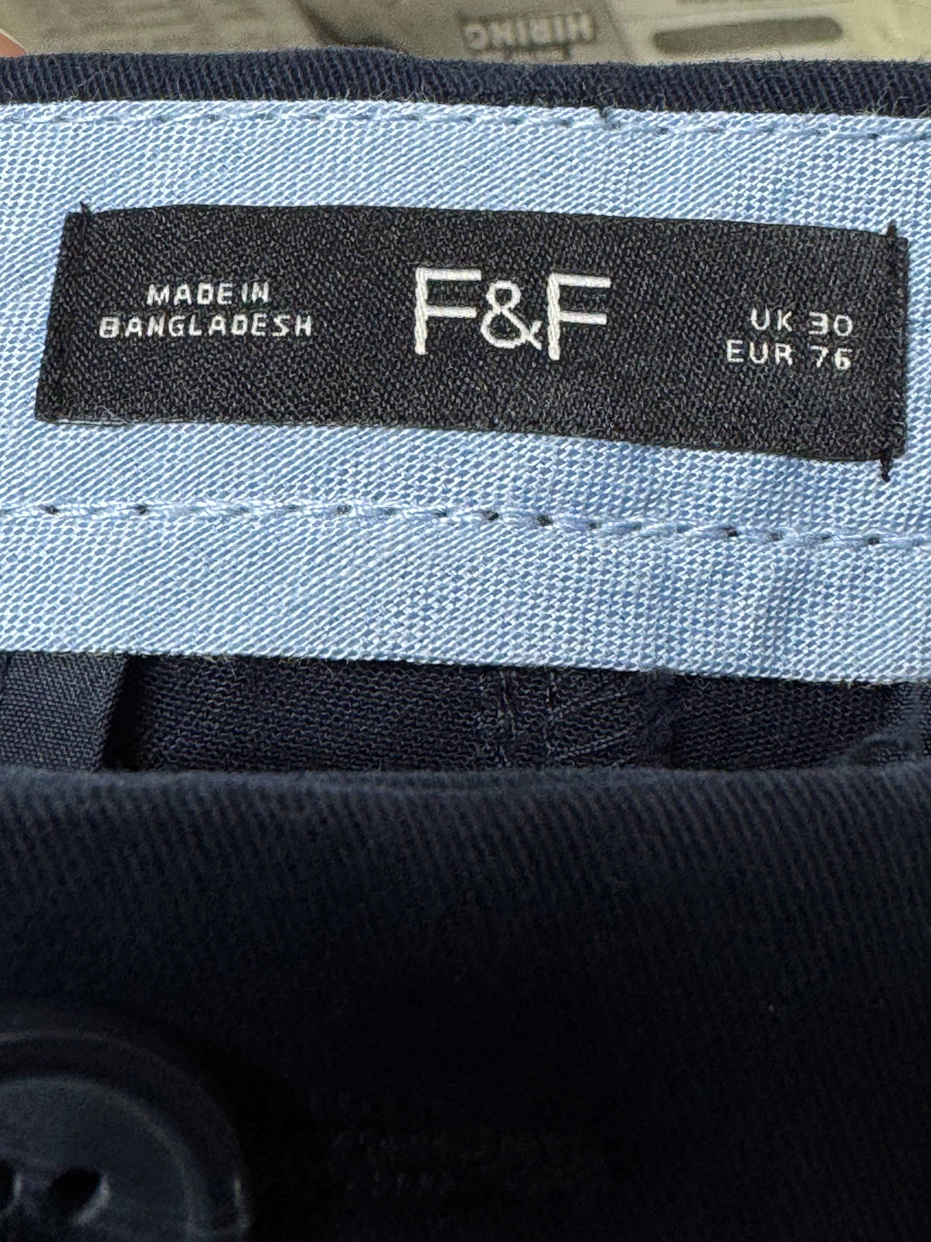 F&F® Waist: 30" | Navy Blue | Shorts | Cotton | 1149 - Genuine Maal