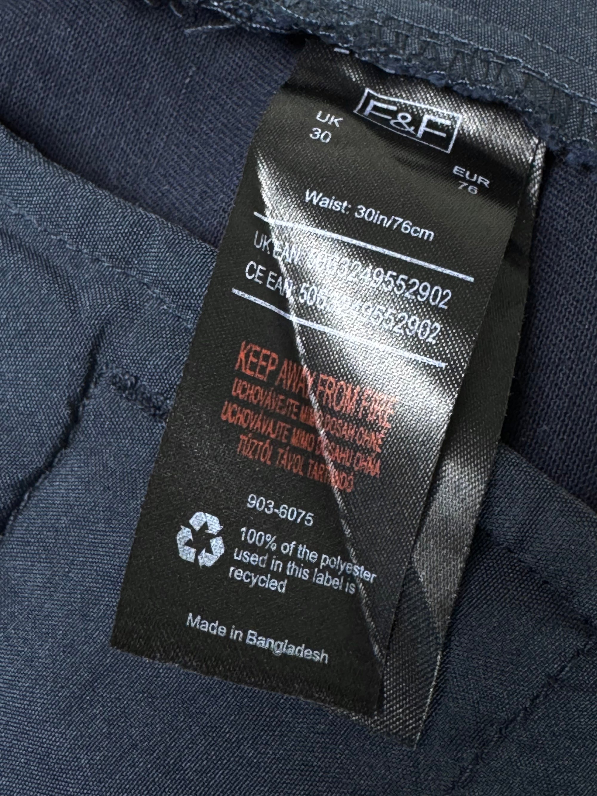 F&F® Waist: 30" | Navy Blue | Shorts | Cotton | 1149 - Genuine Maal