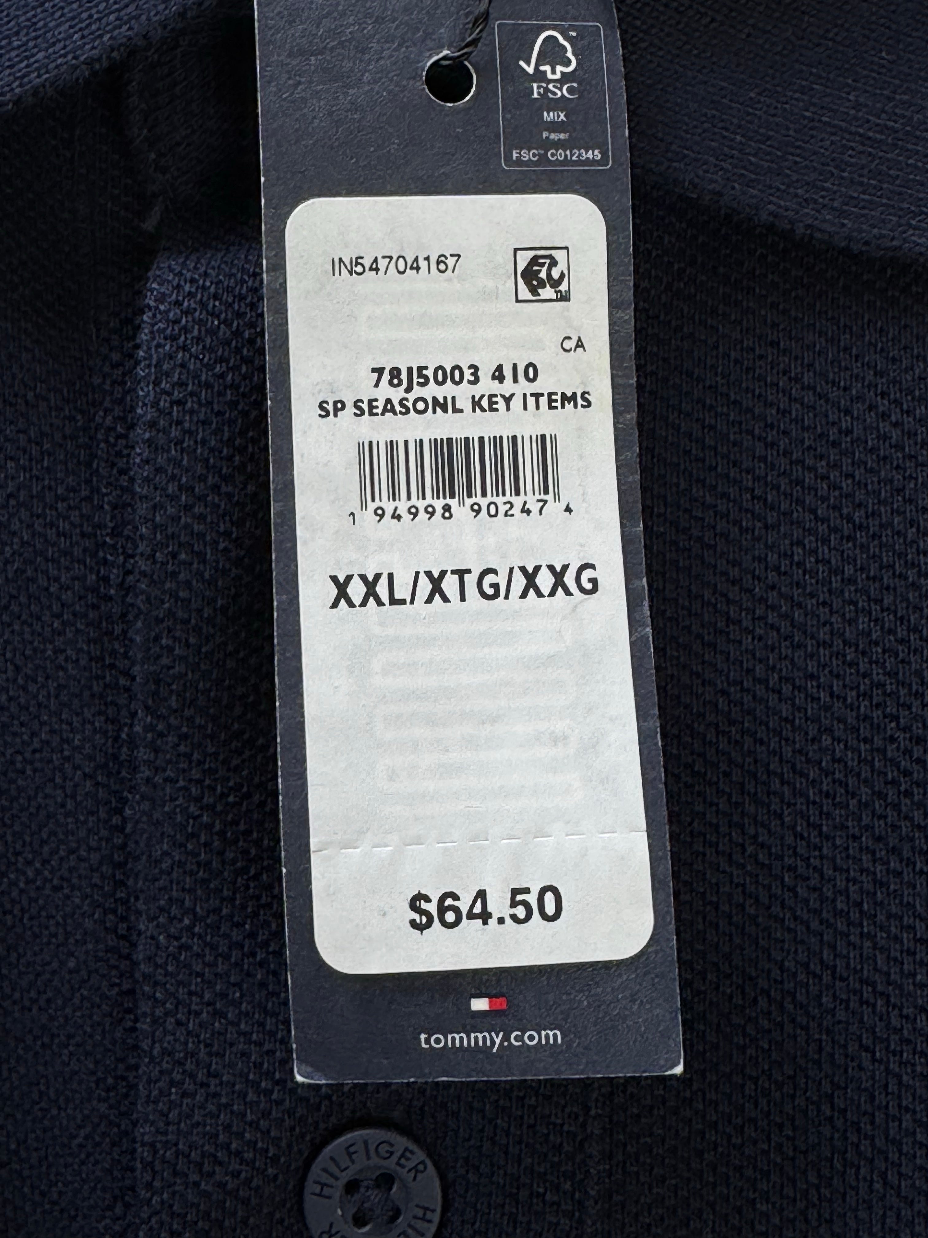 Tommy Hilfig*r® XL | Chest: 26" | Space Blue | Polo | Cotton | 4321 - Genuine Maal