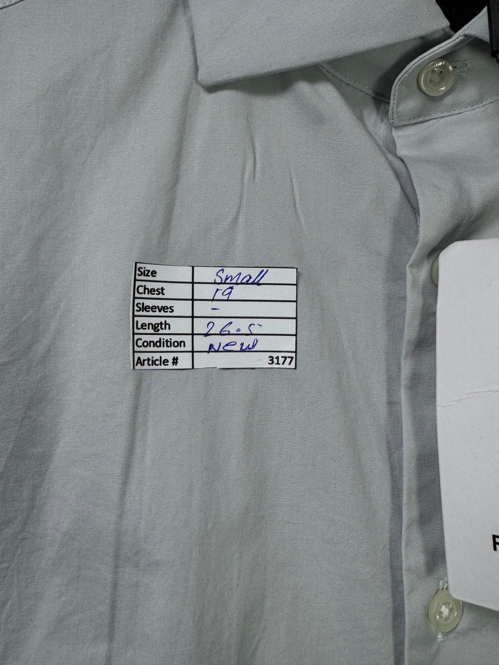 Reiss® Small | Chest: 19" | Grey | Shirt | Cotton Blend | 3177 - Genuine Maal