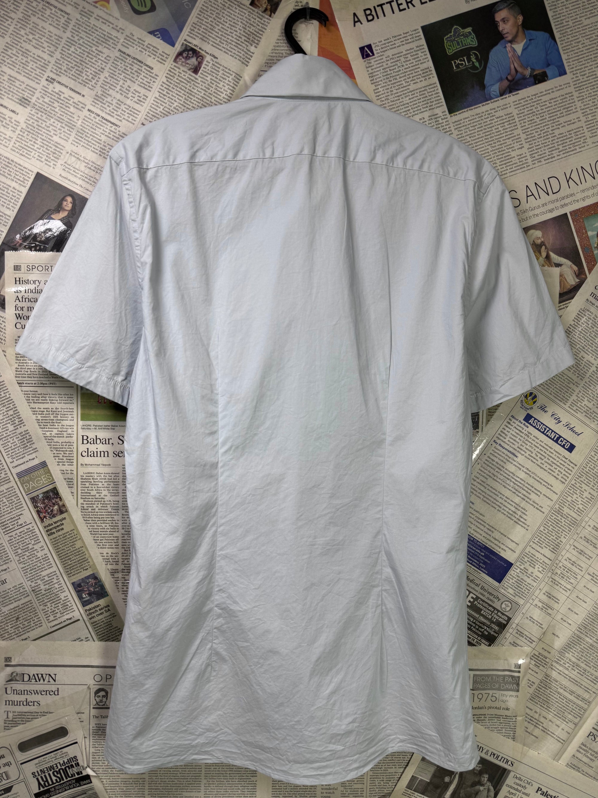 Reiss® Small | Chest: 19" | Grey | Shirt | Cotton Blend | 3177 - Genuine Maal