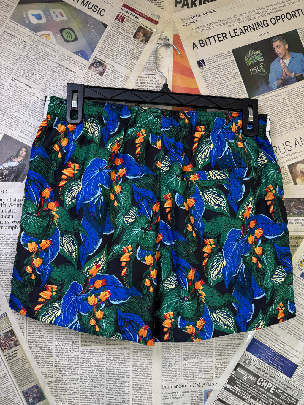 H&M® Waist: 32" | Floral | Beach Shorts | Poly | Inner: Mesh | 1187 - Genuine Maal