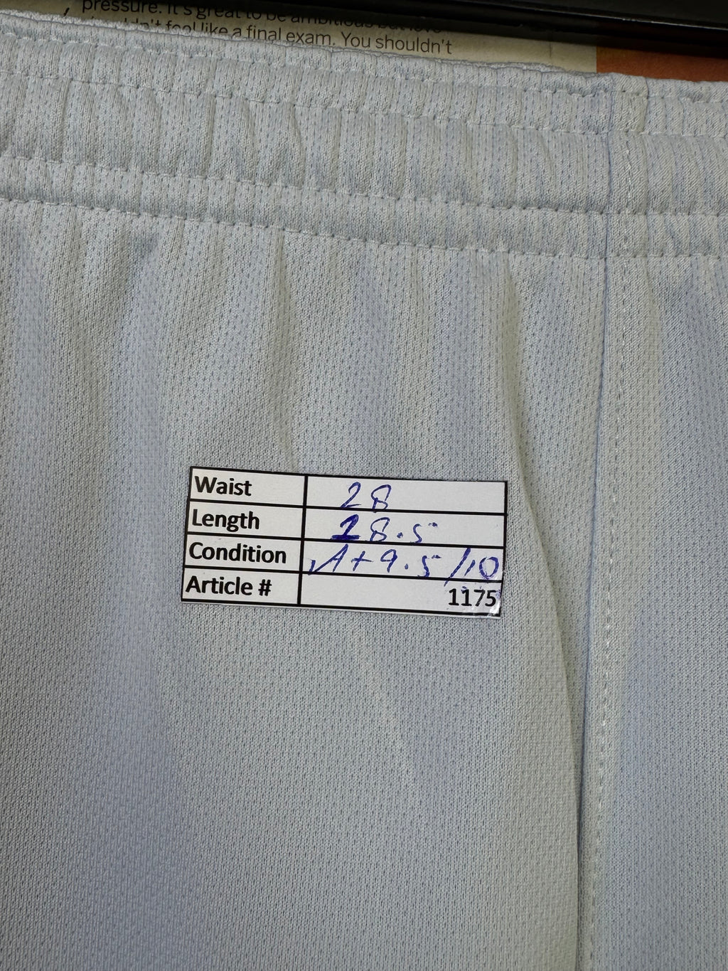 N*ke® Waist: 28" | Silver | Chelsea Football Shorts | Poly | 1175 - Genuine Maal