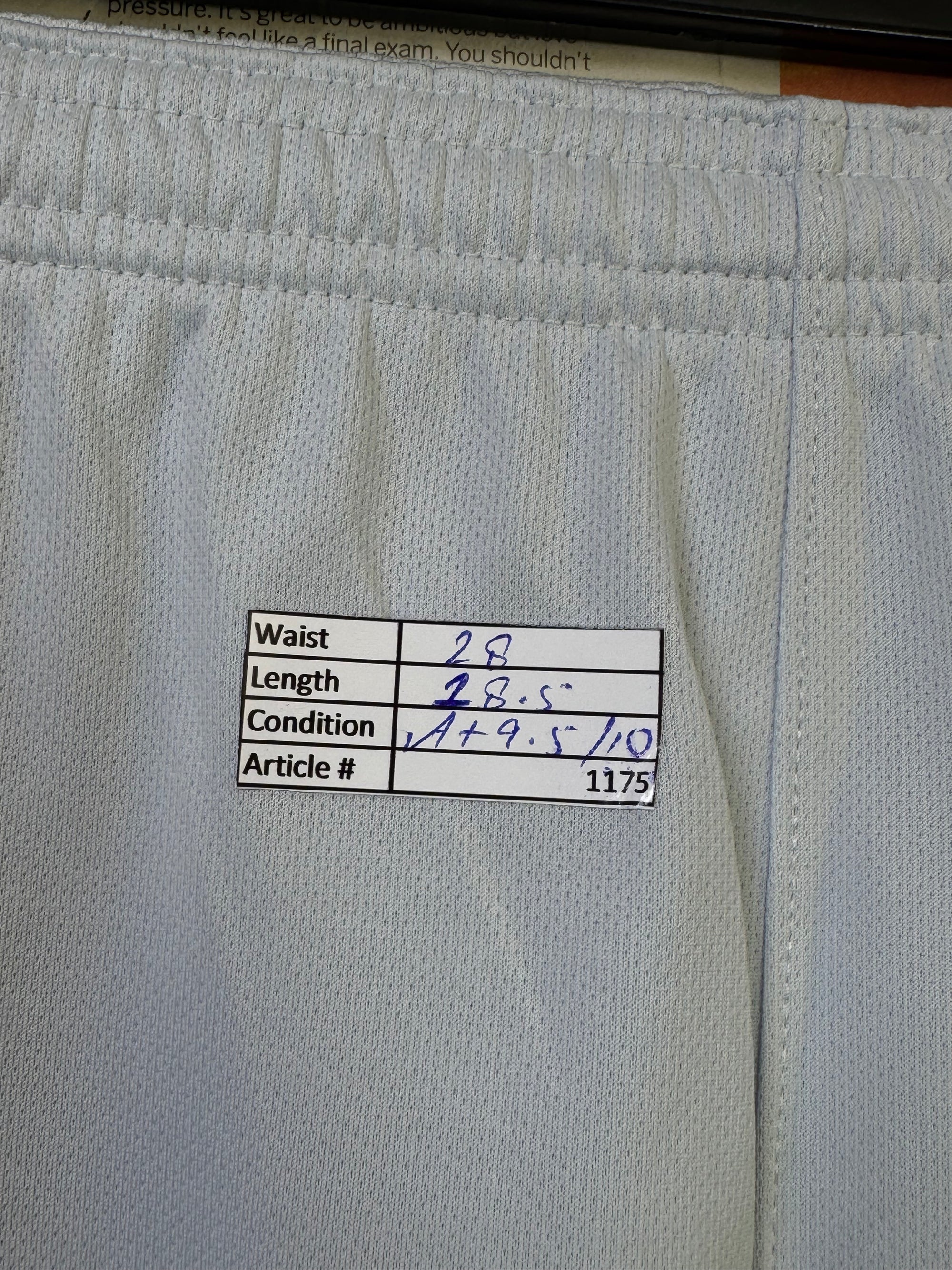 N*ke® Waist: 28" | Silver | Chelsea Football Shorts | Poly | 1175 - Genuine Maal