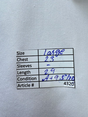 M&S® Large | Chest 23” | White | Shirt | Poly - Cotton | 4320 - Genuine Maal