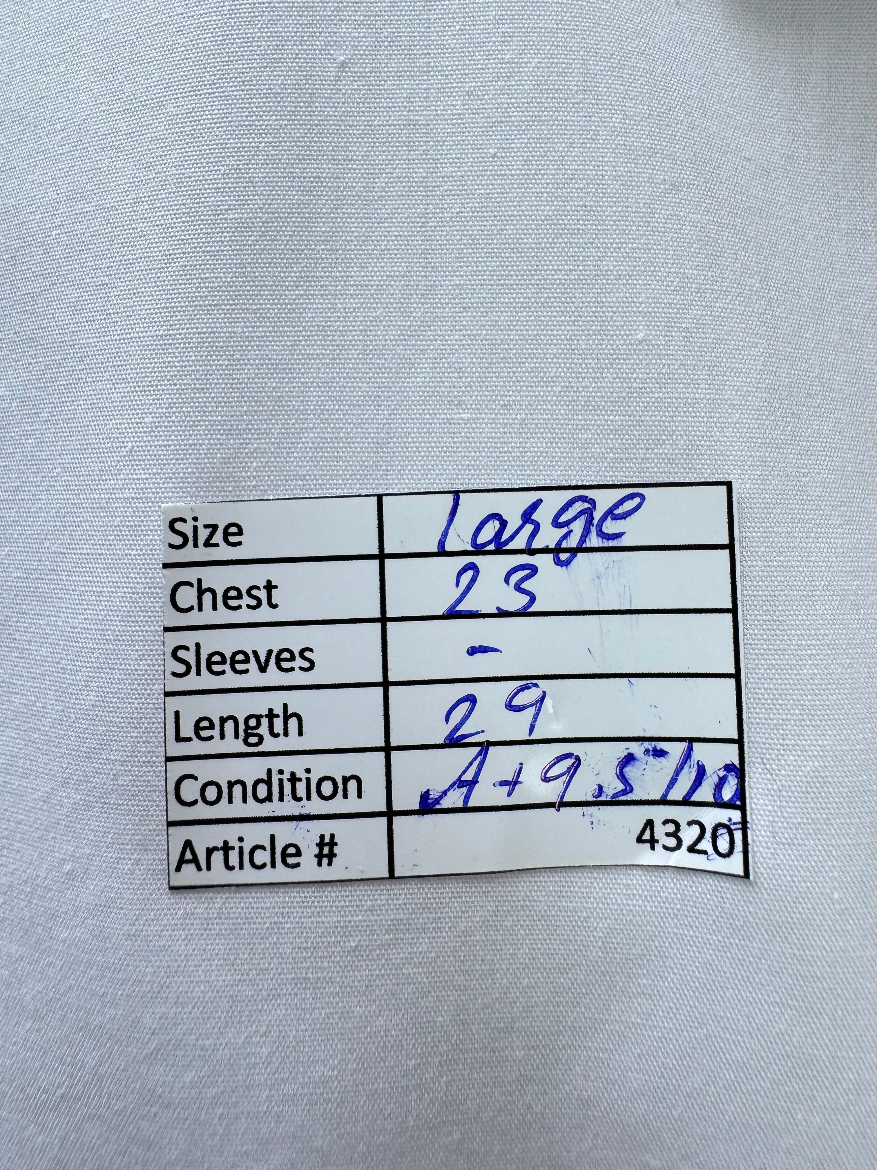 M&S® Large | Chest 23” | White | Shirt | Poly - Cotton | 4320 - Genuine Maal