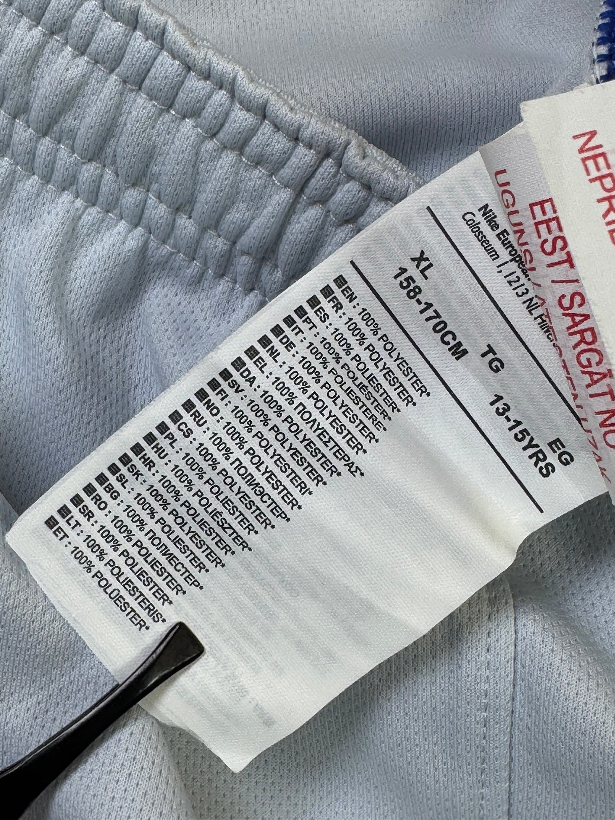 N*ke® Waist: 28" | Silver | Chelsea Football Shorts | Poly | 1175 - Genuine Maal