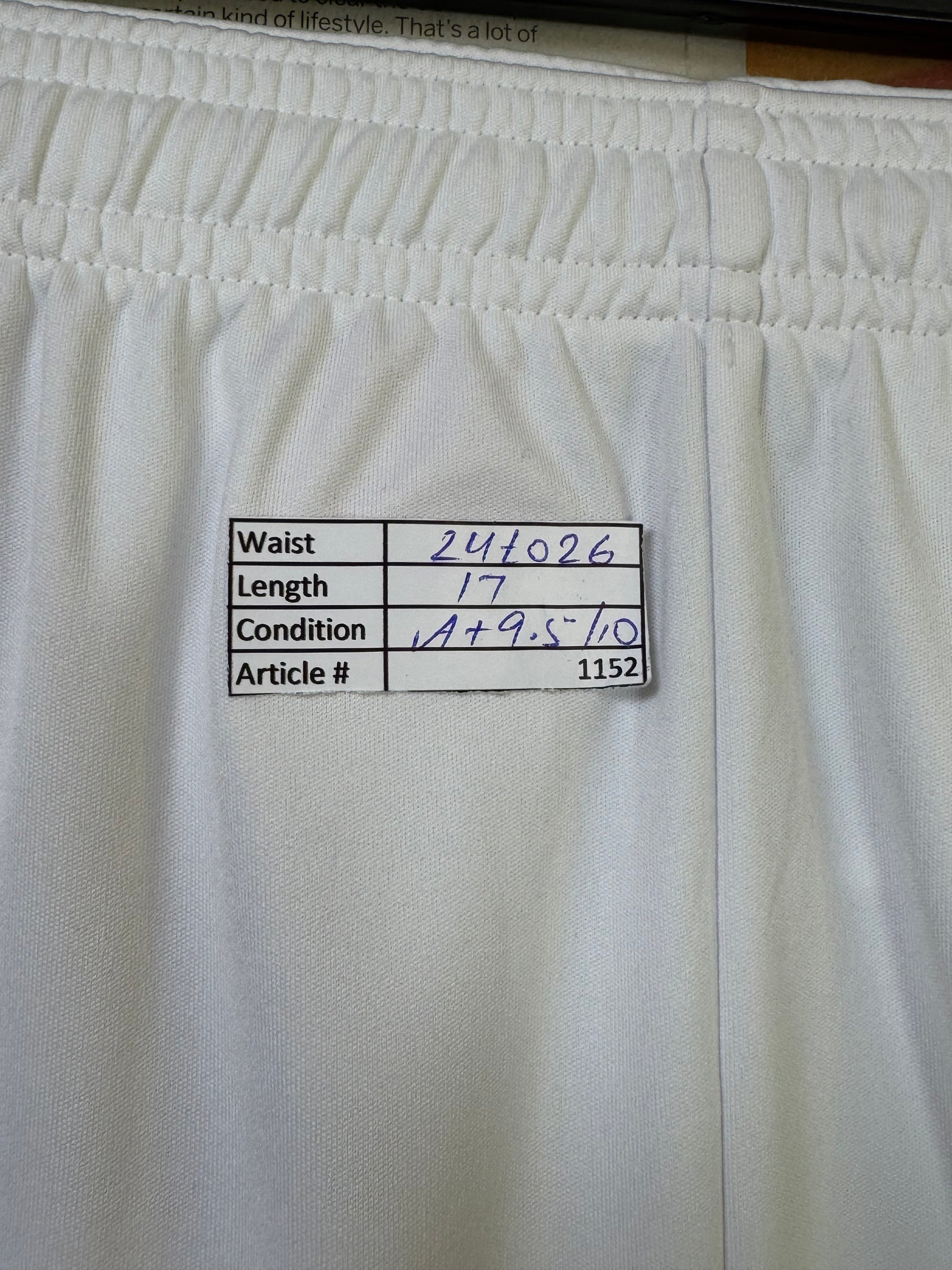 Adid*s® Waist: 24" to 26" | White | Menchester United Football Shorts | Poly | 1152 - Genuine Maal