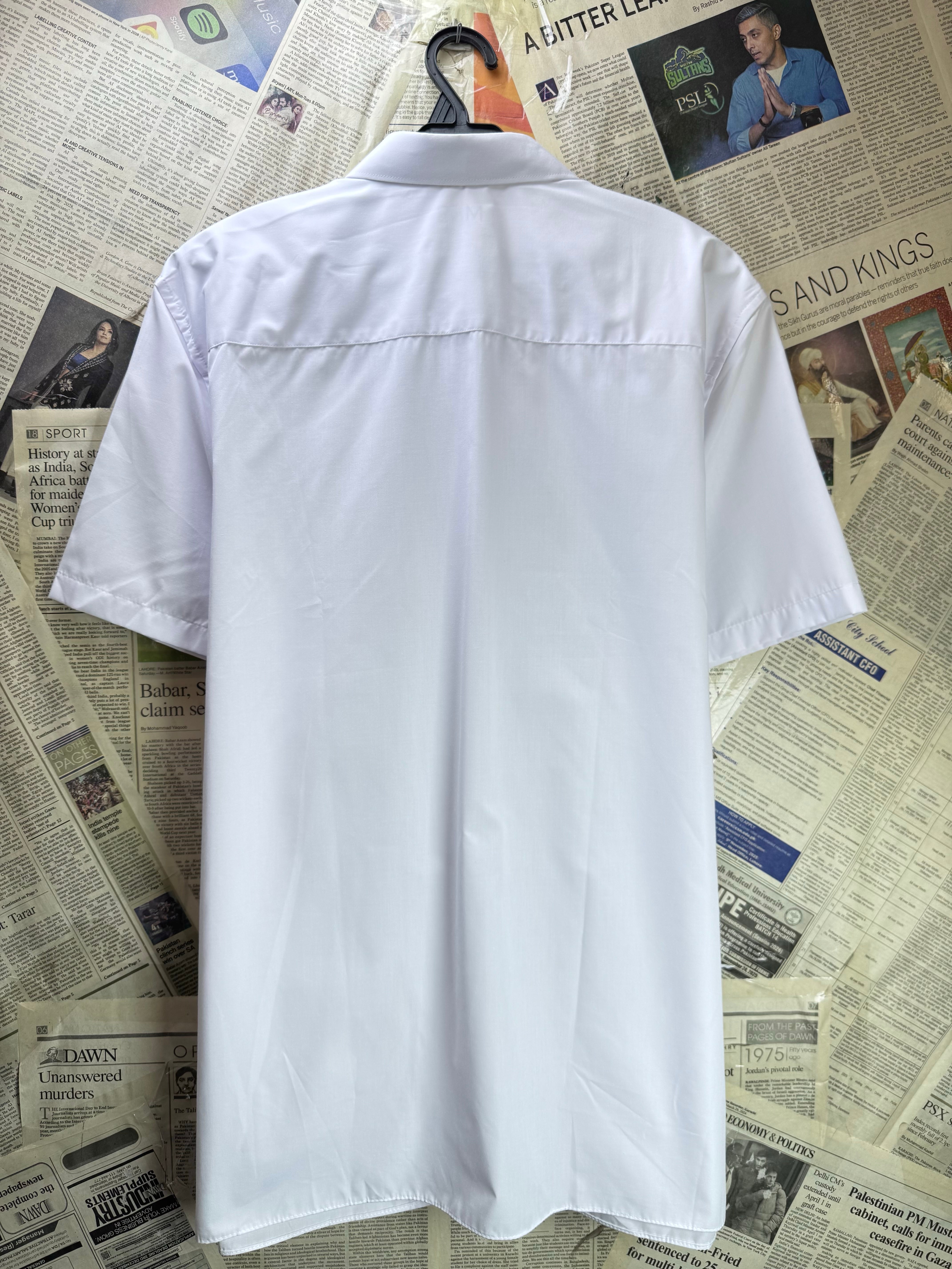 M&S® Large | Chest 23” | White | Shirt | Poly - Cotton | 4320 - Genuine Maal