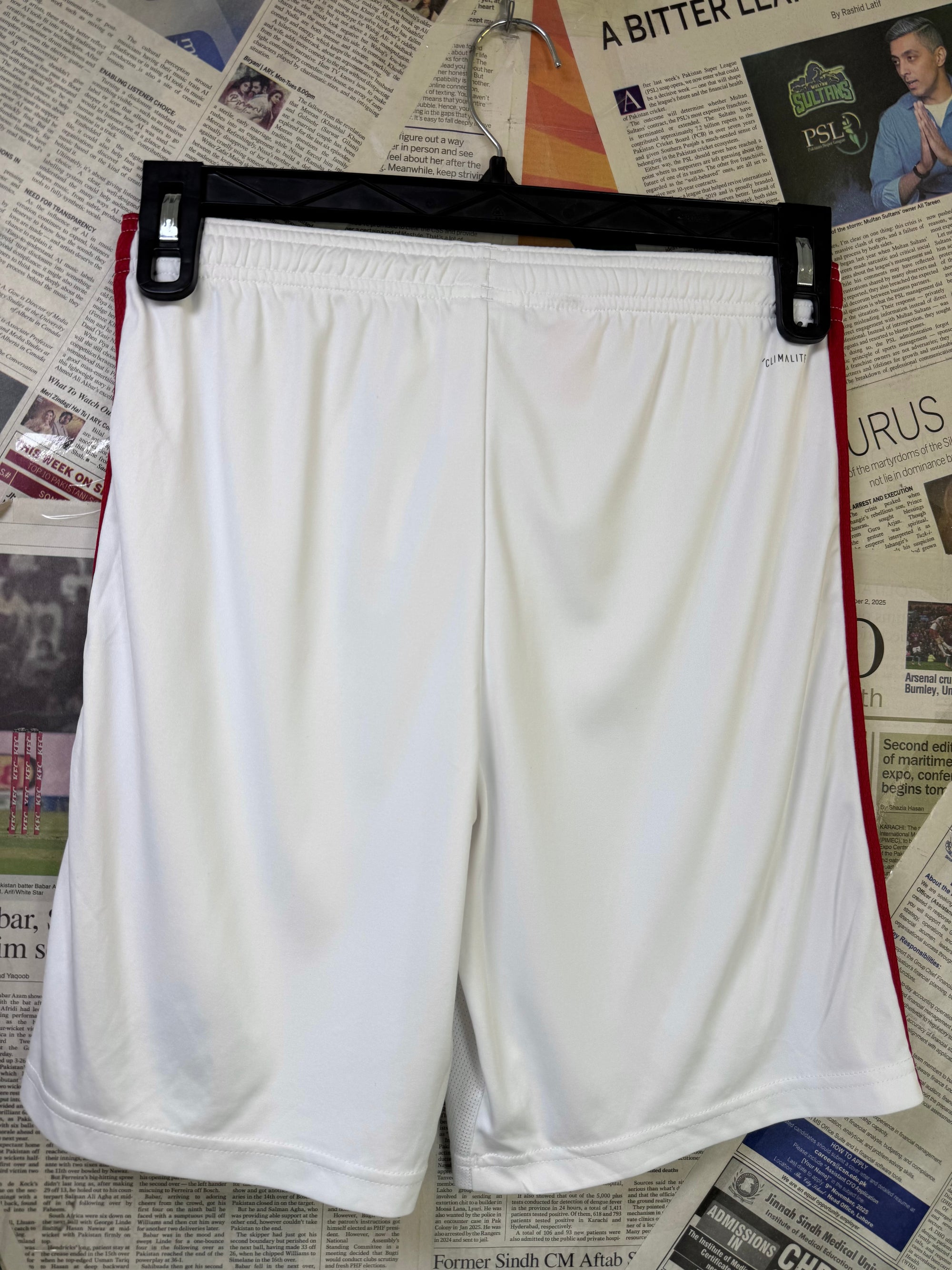 Adid*s® Waist: 24" to 26" | White | Menchester United Football Shorts | Poly | 1152 - Genuine Maal