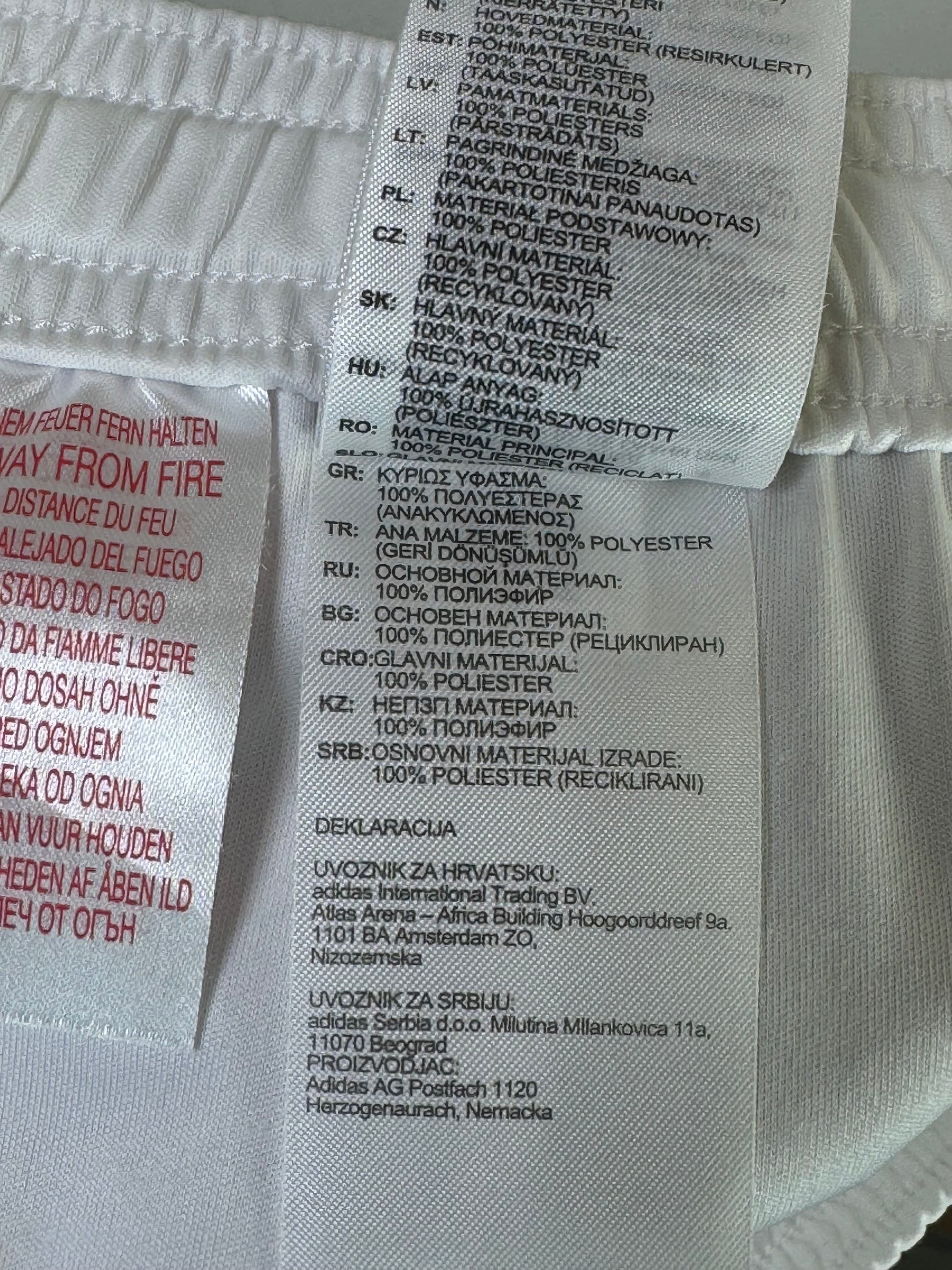 Adid*s® Waist: 24" to 26" | White | Menchester United Football Shorts | Poly | 1152 - Genuine Maal