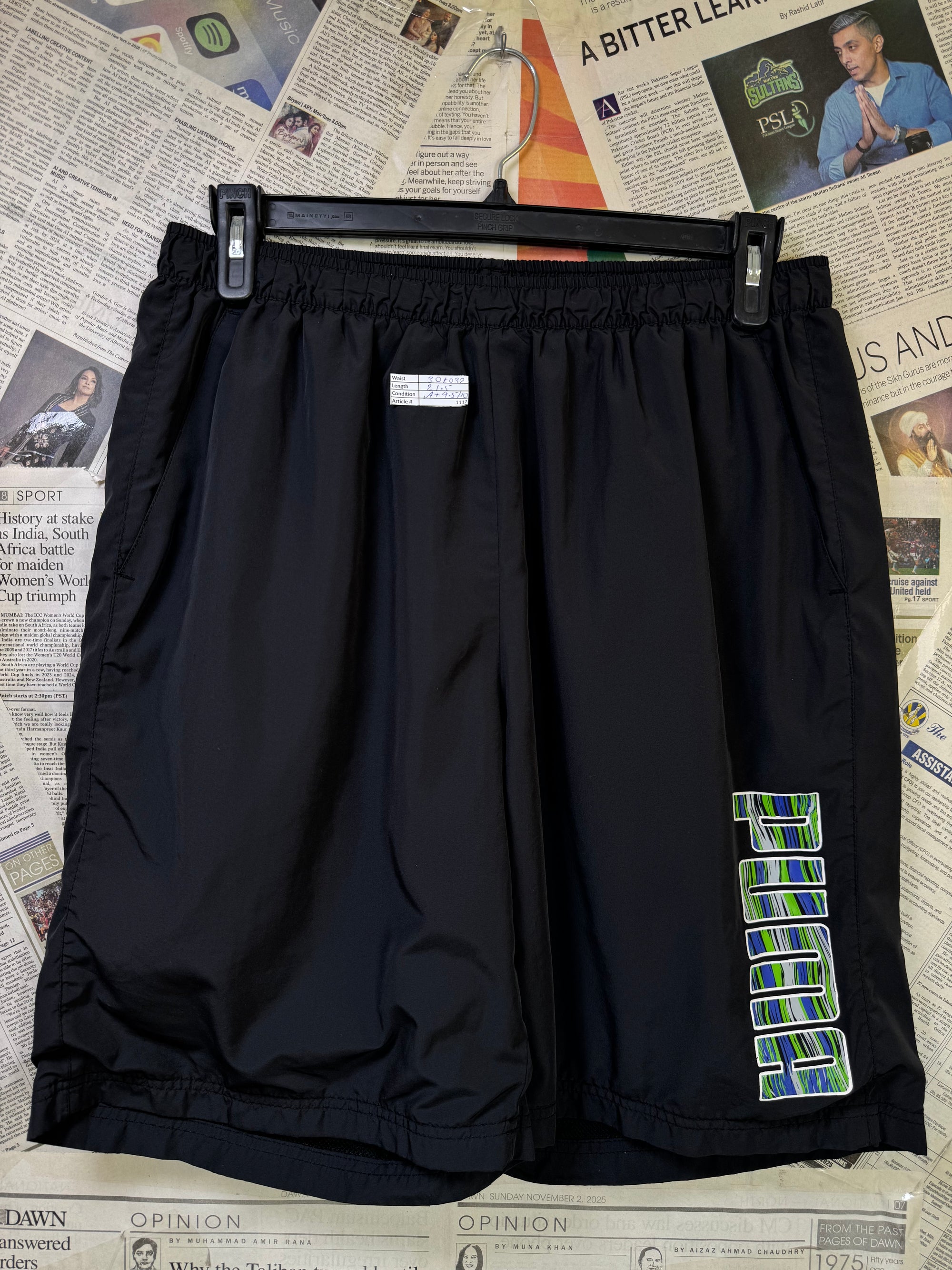 P*ma® Waist: 30" to 32" | Black | Swimming Shorts | Inner: Mesh | Poly | 1117 - Genuine Maal