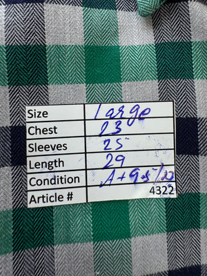 Charles Tyrwhitt® Large | Chest 23” | Check | Oxford Shirt | Cotton | 4322 - Genuine Maal