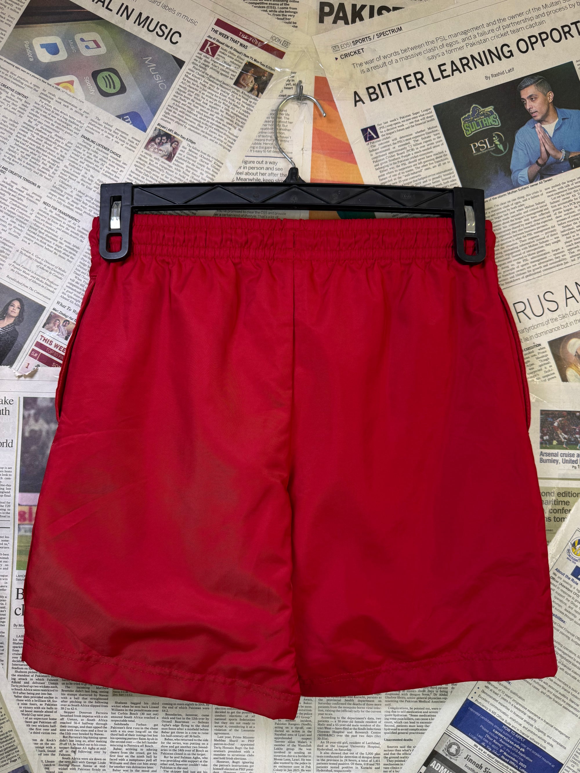 Jordan® Waist: 26" | Red | Activewear Shorts | Inner: Mesh | Poly | 1119 - Genuine Maal