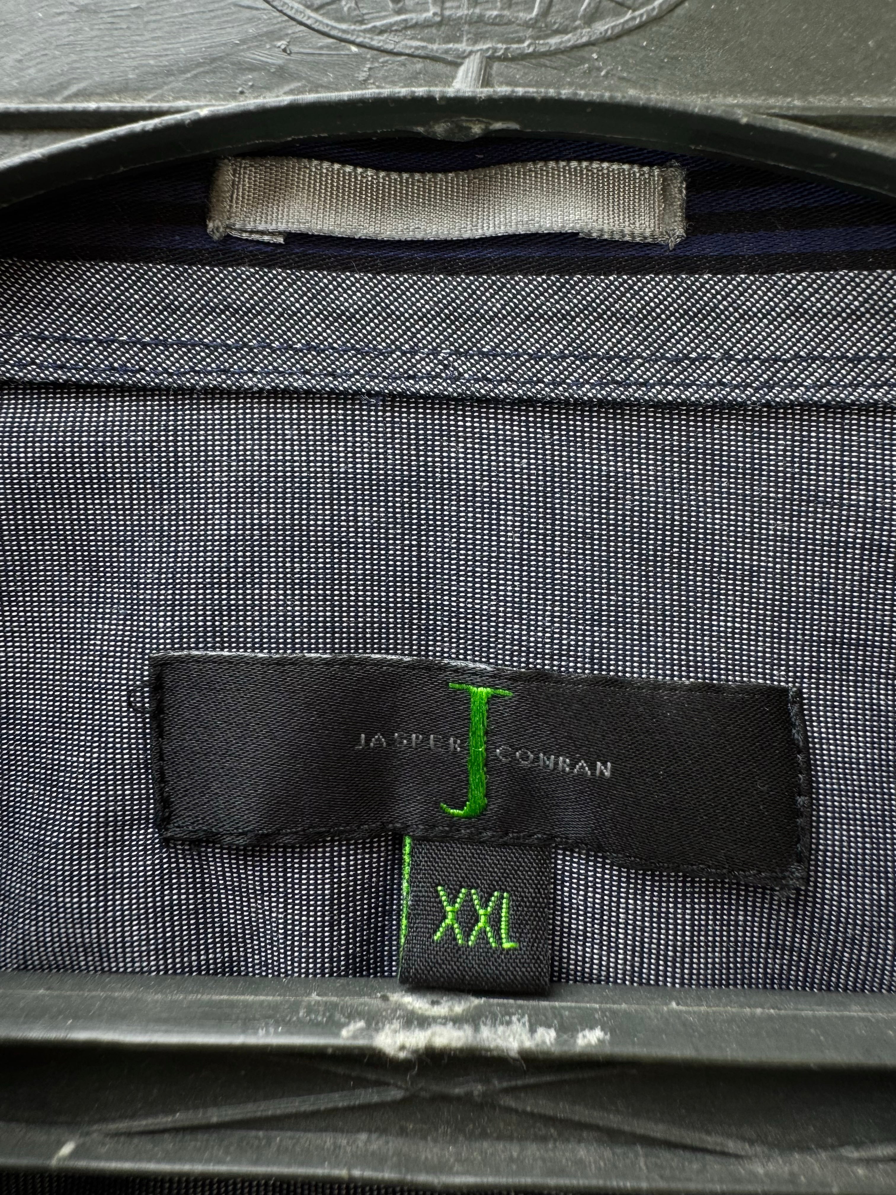 Jasper Conran® XXL | Chest: 27" | Blue Striped | Shirt | Cotton | 4324 - Genuine Maal