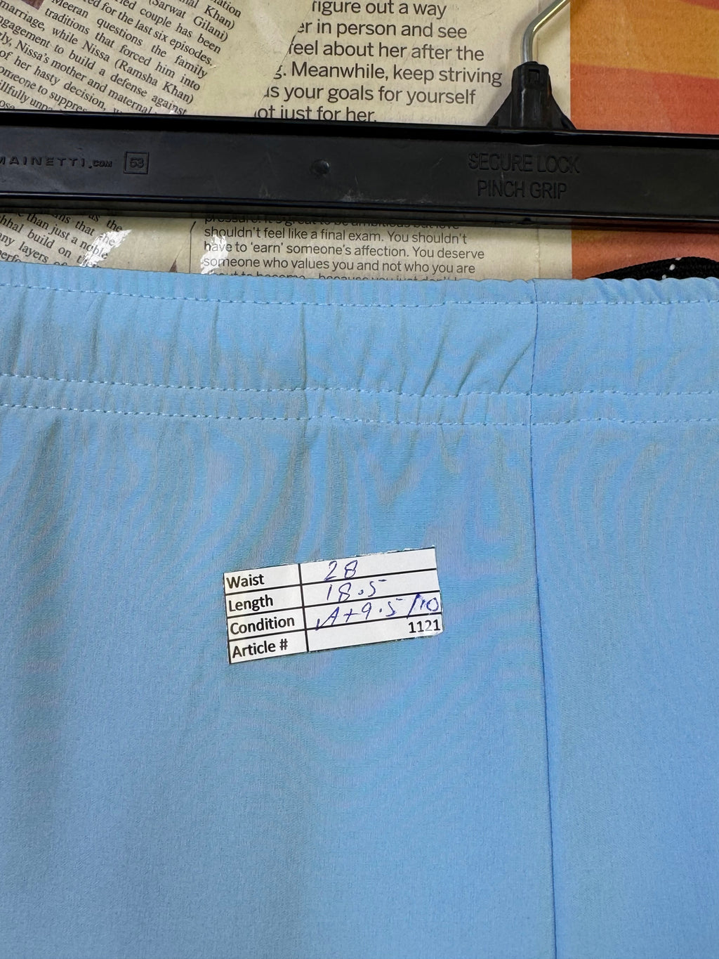 Zelos® Waist: 28" | Blue | Gym Shorts | Poly - Spandex | 1121 - Genuine Maal