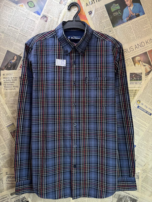 Ben Sherman® Small | Chest: 20.5" | Blue Check | Shirt | Cotton | 4314 - Genuine Maal