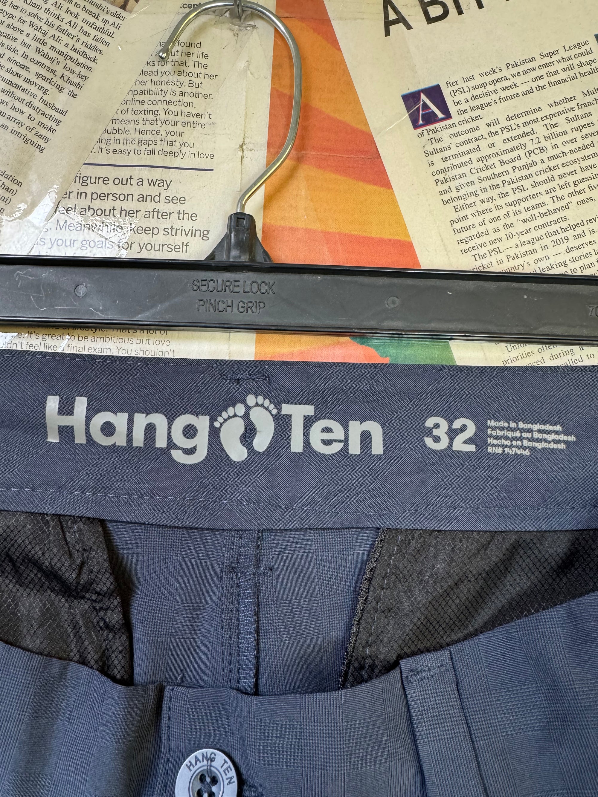 HangTen® Waist: 32" | Blue | Golf Shorts | Poly - Elastane | 1156 - Genuine Maal