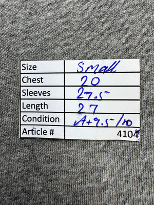 USPA® Small | Chest: 20" | Grey | Fullsleeves T-Shirt | Cotton - Viscose | 4104 - Genuine Maal