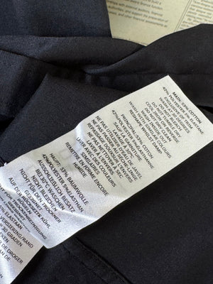 MAN® Small | Chest: 19" | Black | Band Collar Shirt | Cotton - Poly | 3182 - Genuine Maal