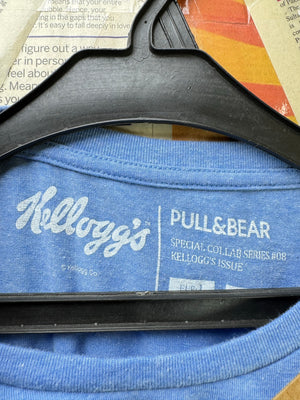 Pull & Bear® Small | Chest: 21" | Blue | T-Shirt | Poly - Cotton | 4120 - Genuine Maal