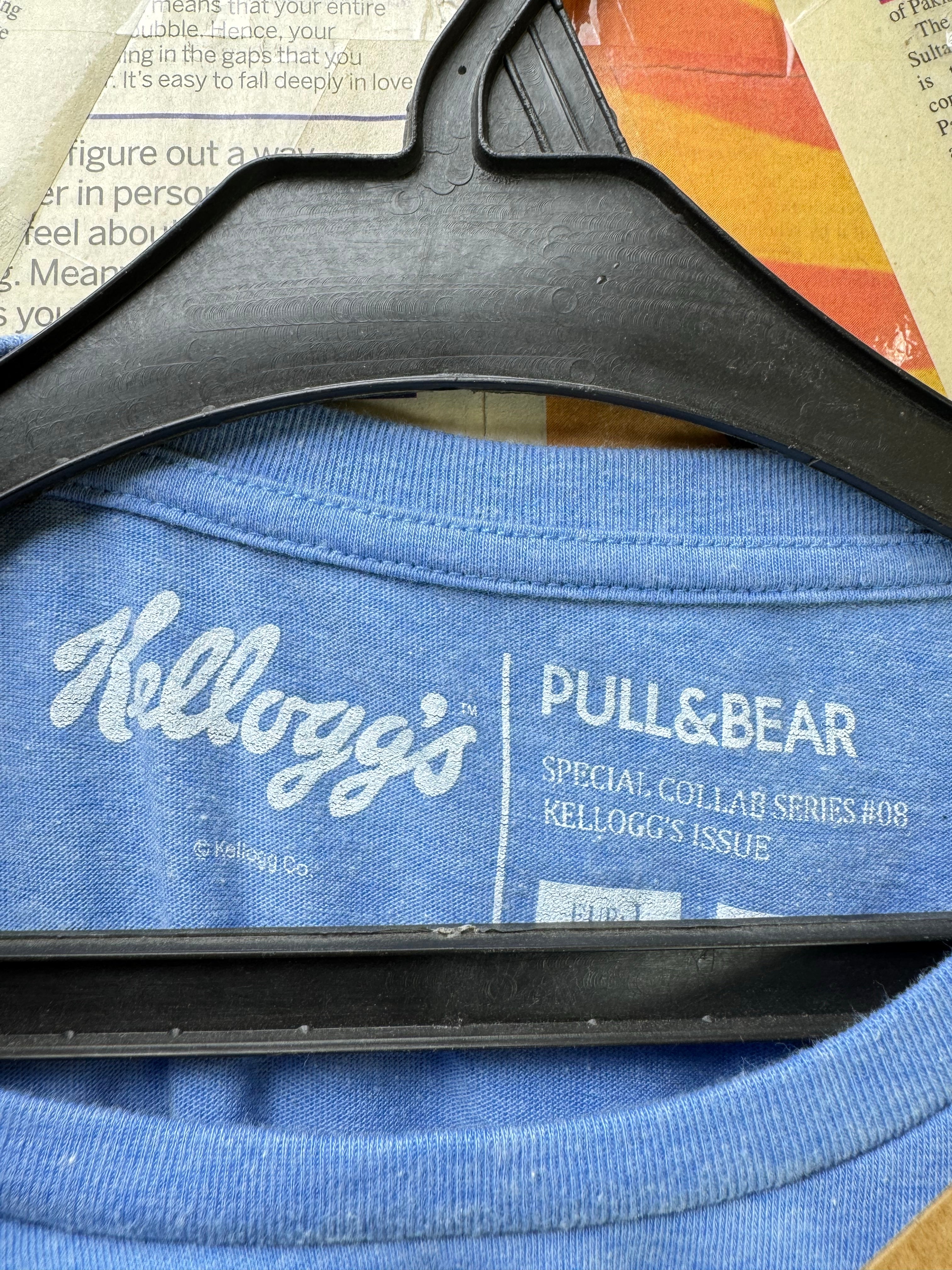 Pull & Bear® Small | Chest: 21" | Blue | T-Shirt | Poly - Cotton | 4120 - Genuine Maal