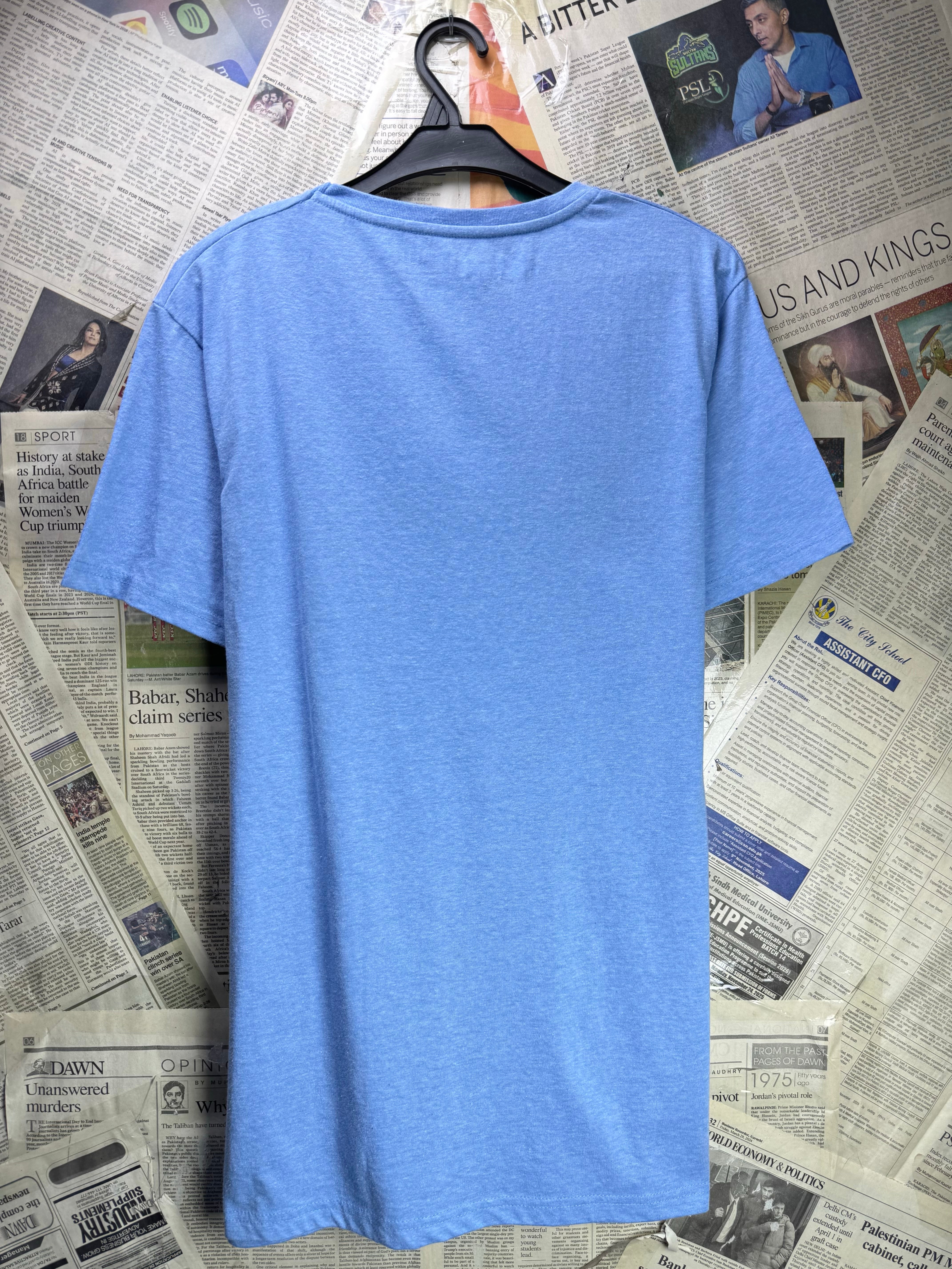Pull & Bear® Small | Chest: 21" | Blue | T-Shirt | Poly - Cotton | 4120 - Genuine Maal
