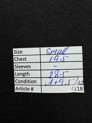 George® Small | Chest: 19.5" | Black | T-Shirt | Cotton | 4118 - Genuine Maal