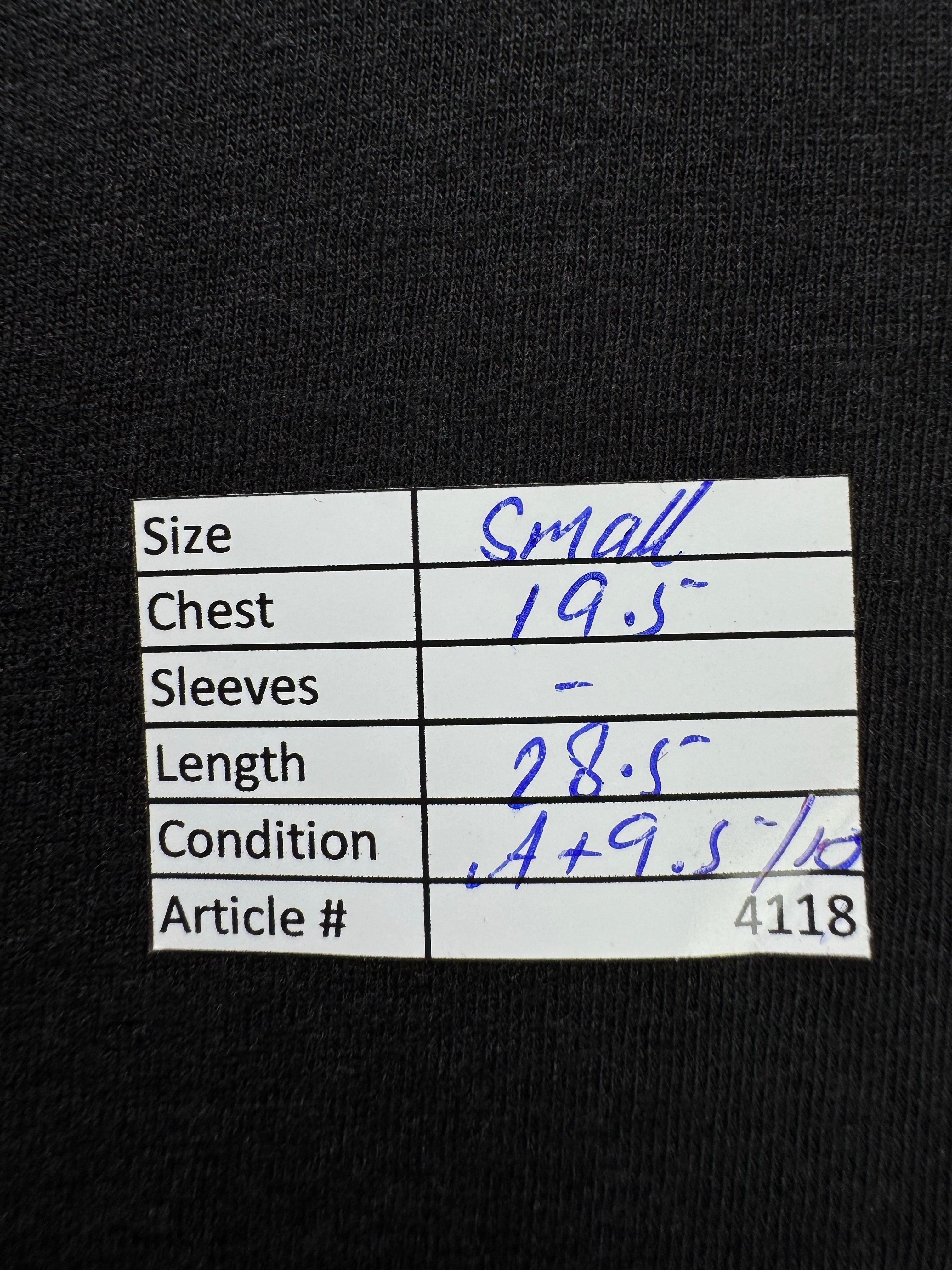 George® Small | Chest: 19.5" | Black | T-Shirt | Cotton | 4118 - Genuine Maal
