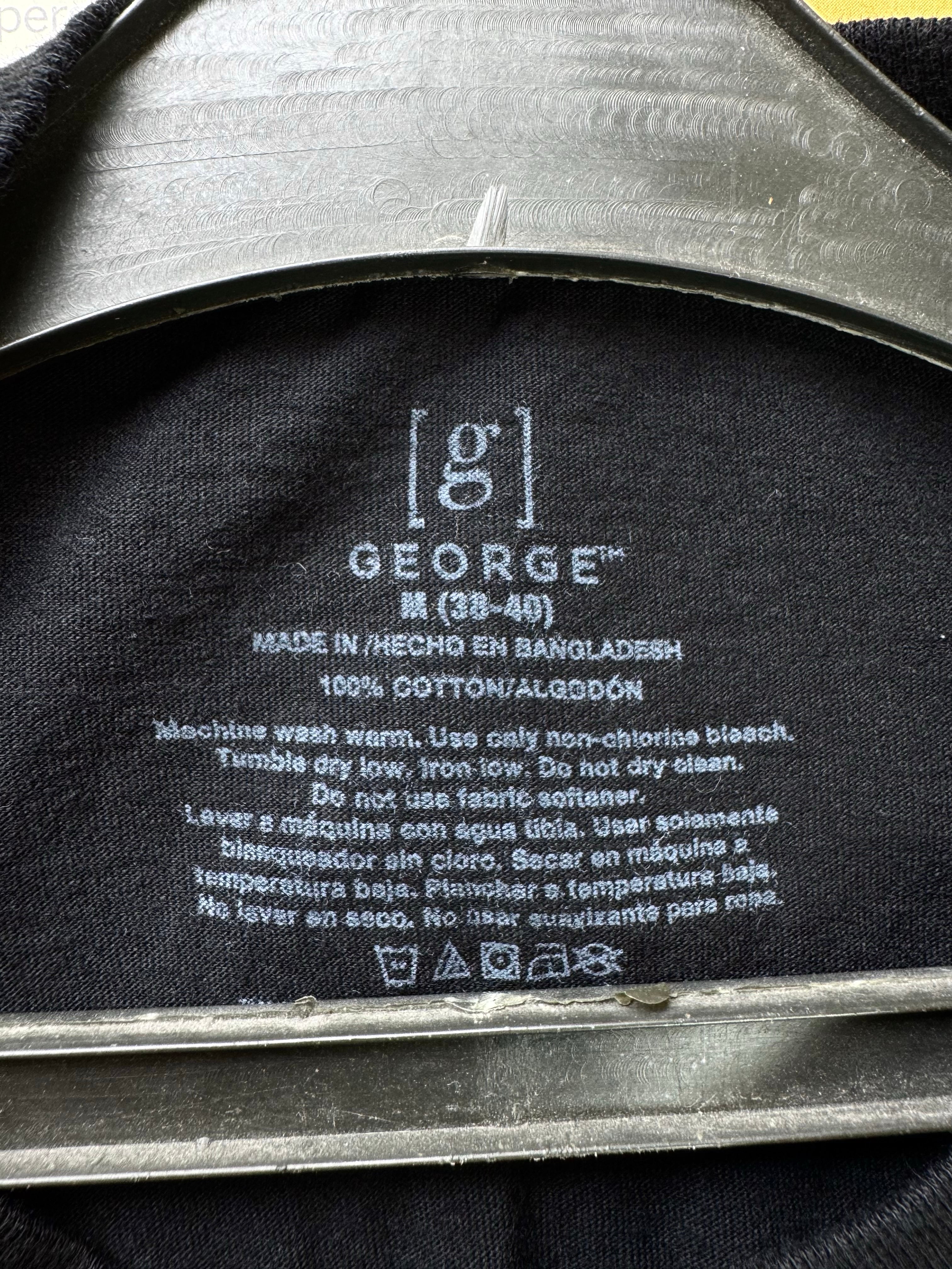 George® Small | Chest: 19.5" | Black | T-Shirt | Cotton | 4118 - Genuine Maal
