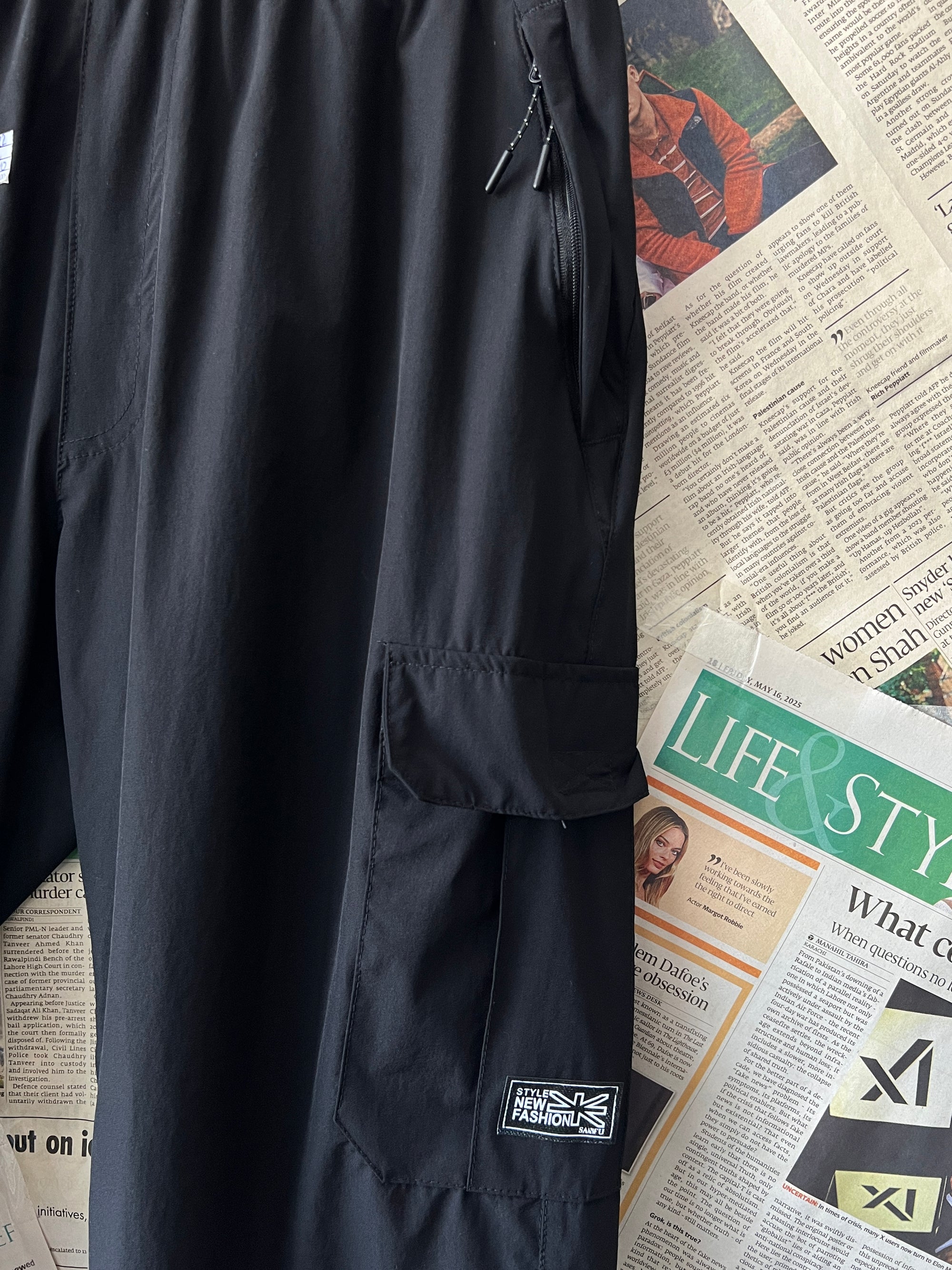 SPORT® Black | Waist: 30" to 32" | 3 Quarter Shorts | 1006 - Genuine Maal