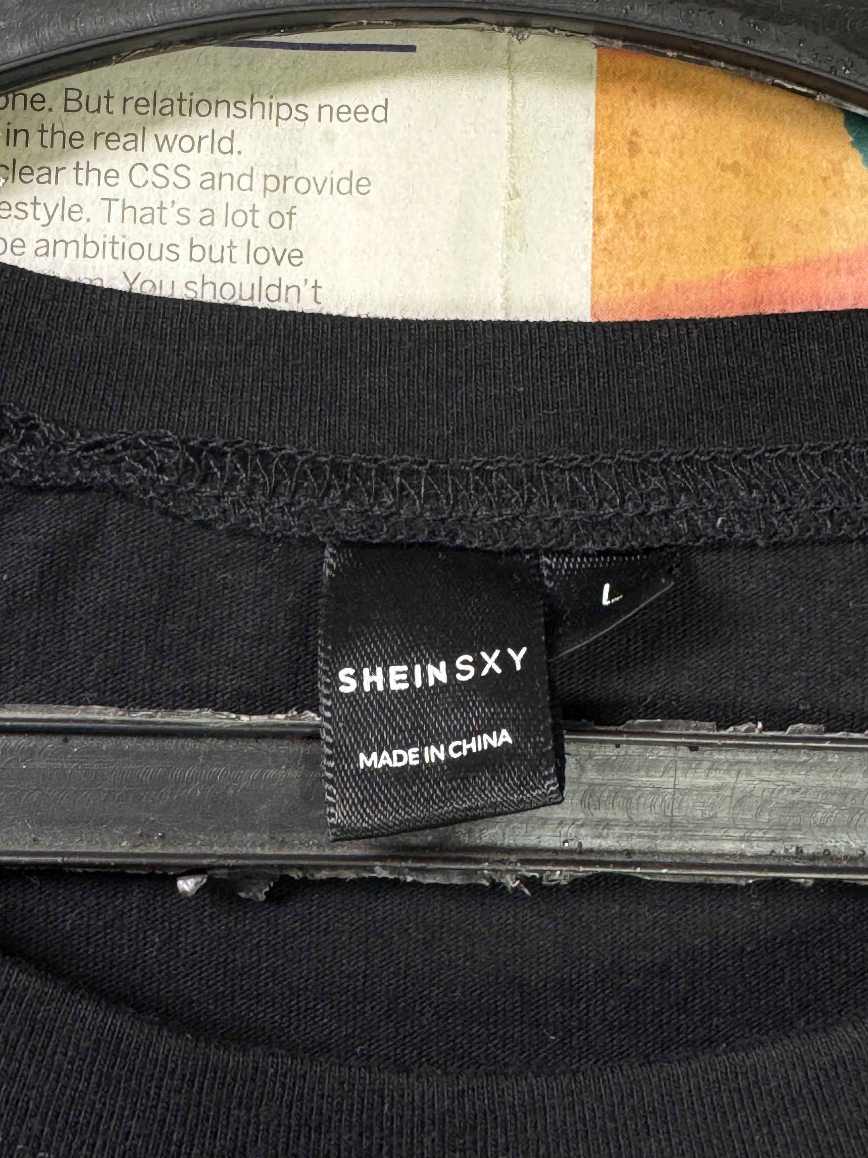 Sheni® Large | Chest: 23.5" | Black | T-Shirt | Cotton | 3188 - Genuine Maal