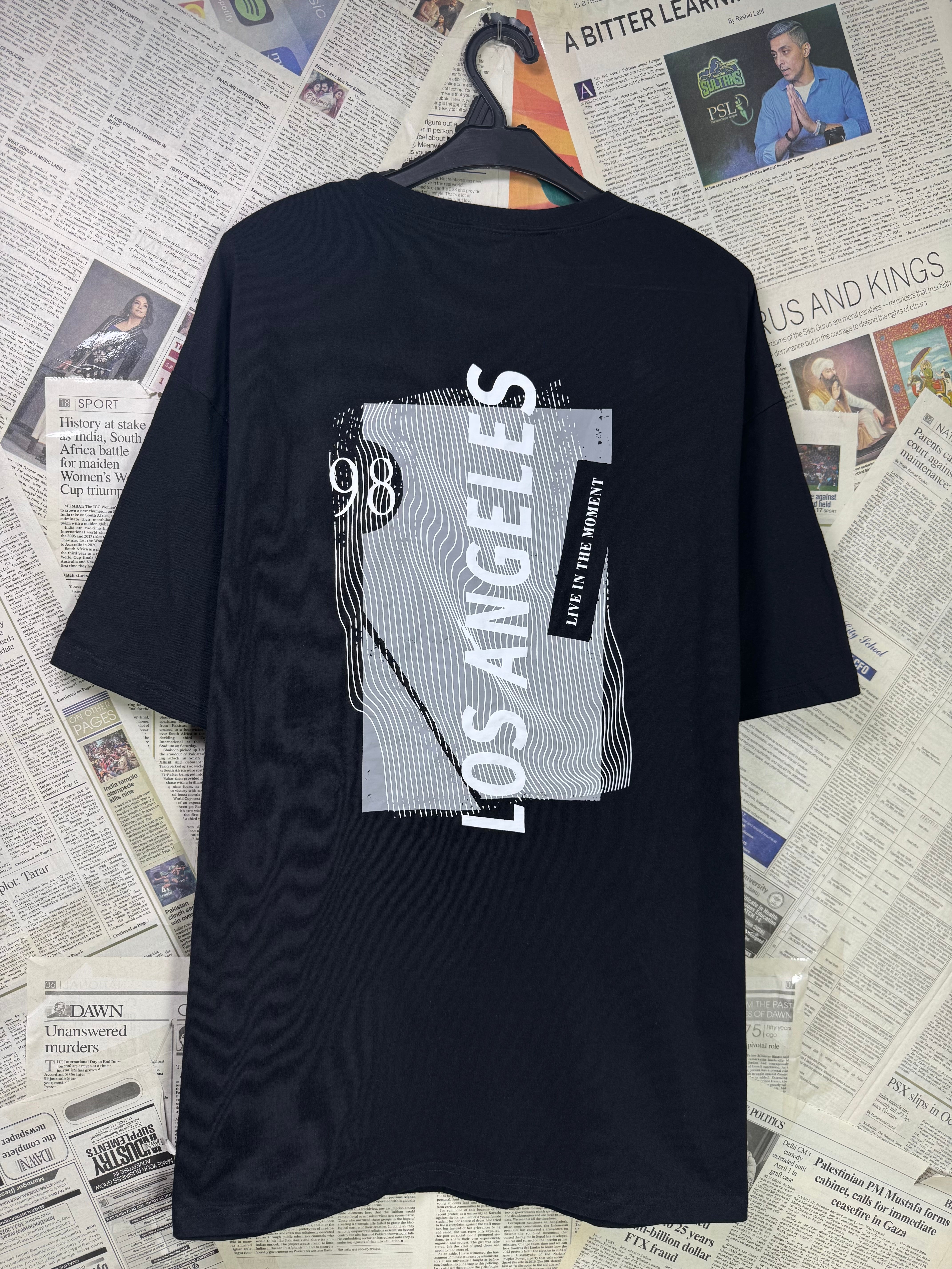 Sheni® Large | Chest: 23.5" | Black | T-Shirt | Cotton | 3188 - Genuine Maal