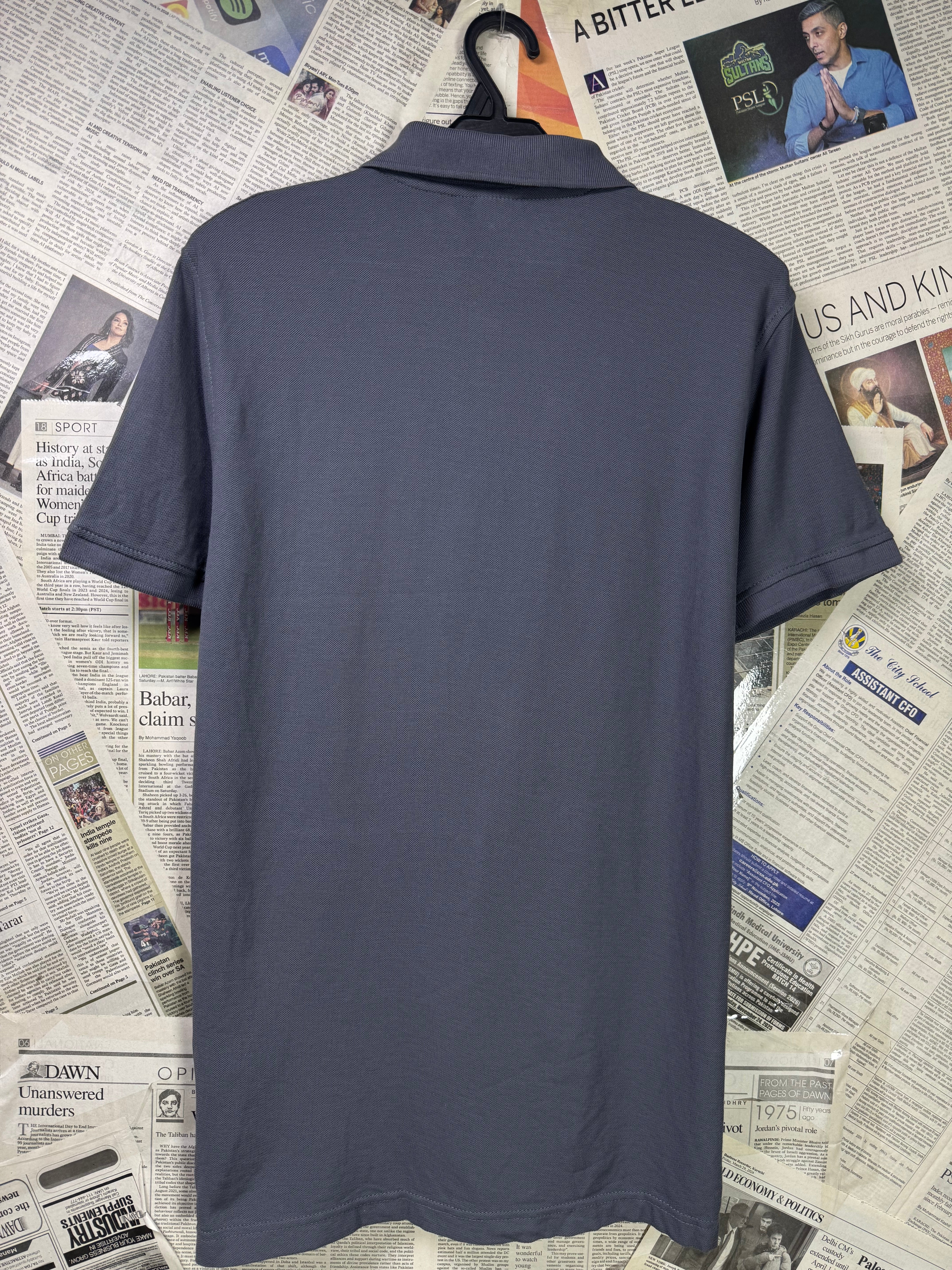 Salt® Small | Chest: 19" | Charcol | Polo Shirt | Cotton | 3382 - Genuine Maal
