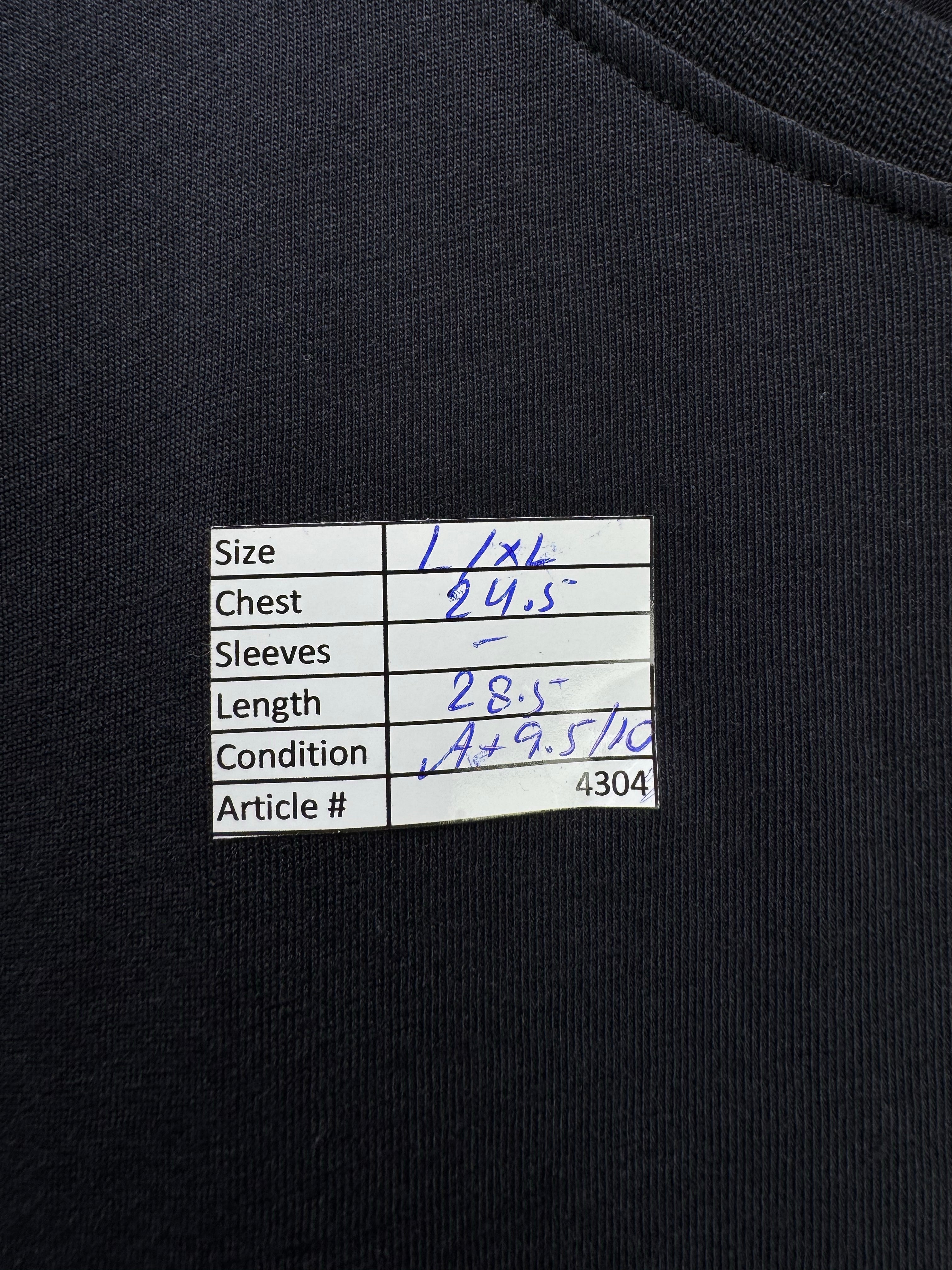 Lands' End® L/XL | Chest: 24.5" | Black | T-Shirt | Cotton | 4304 - Genuine Maal