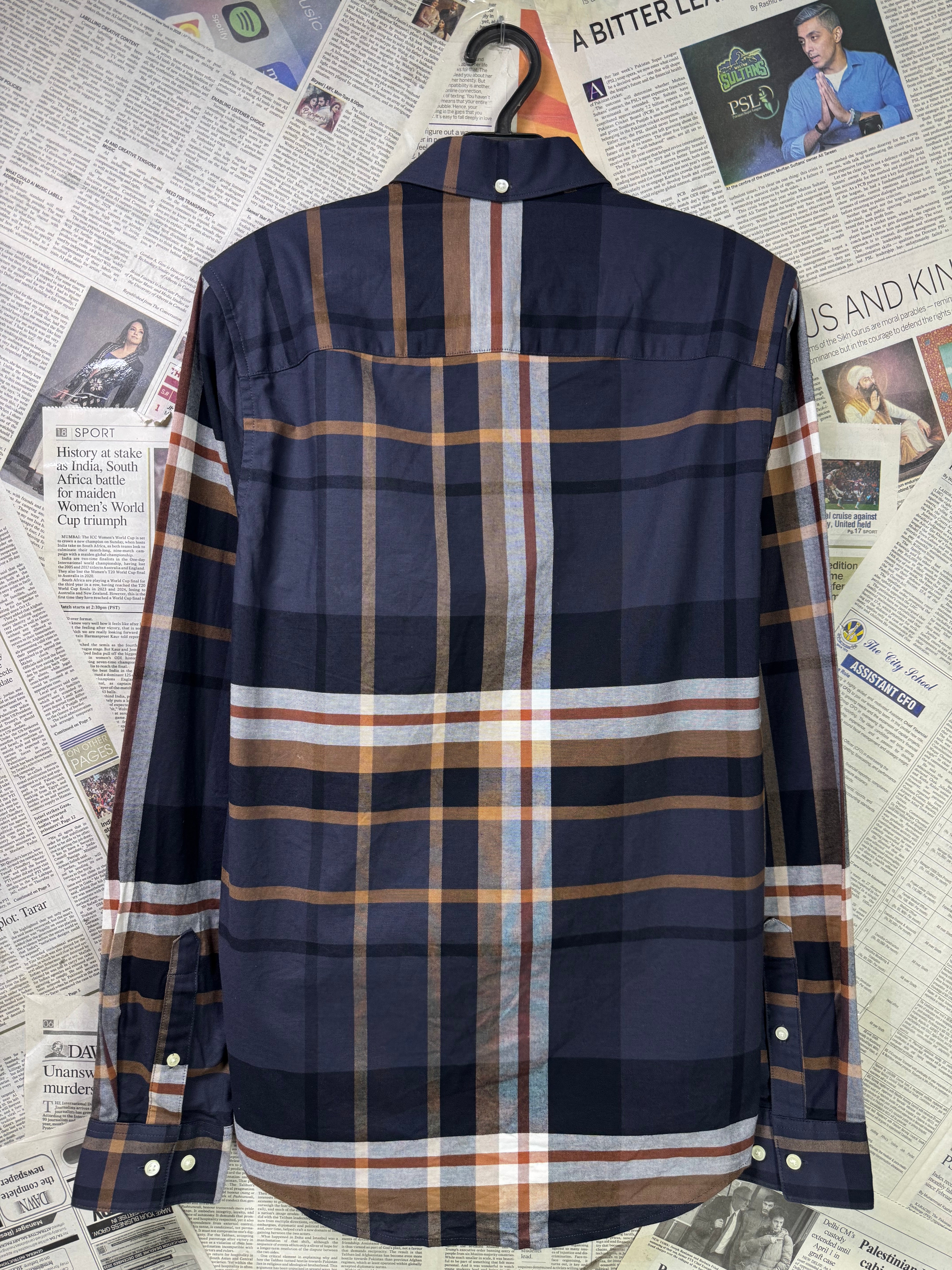 Next® Small | Chest: 20" | Plaid Shirt | Cotton | 3355 - Genuine Maal