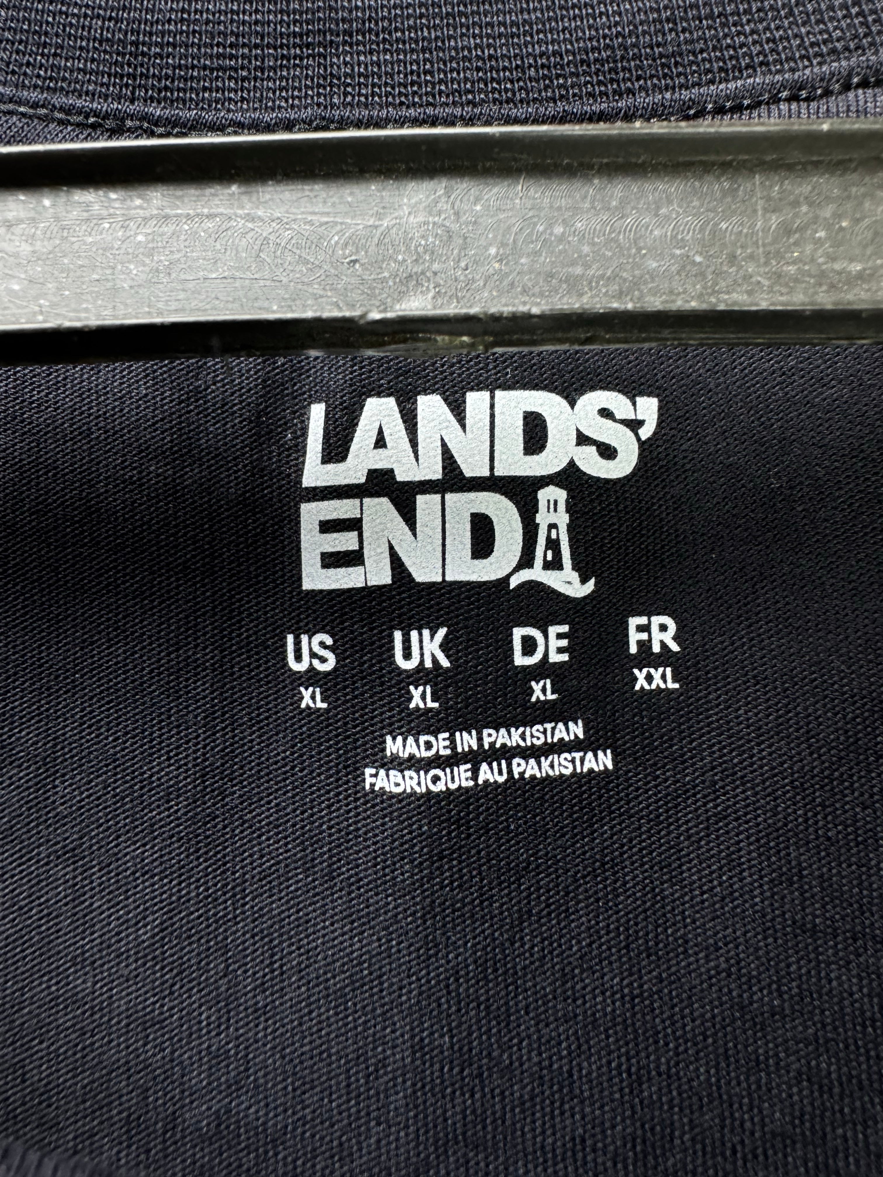 Lands' End® L/XL | Chest: 24.5" | Black | T-Shirt | Cotton | 4304 - Genuine Maal